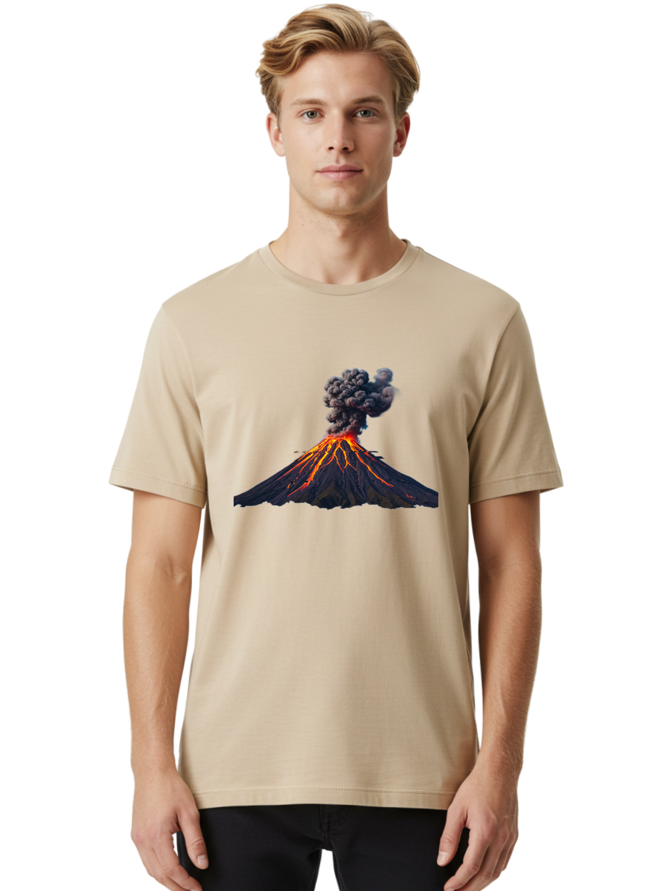 Volcano-Erupting-15 Men'S Graphic Tee, 100% Cotton, Comfortable Casual Summer Wear, Machine Washable, Vintage Camera, Old Camera, Antique Camera, Black Camera, Classic Photography, Photography Equipment, Nostalgic Device, Film Camera, Bai524 26
