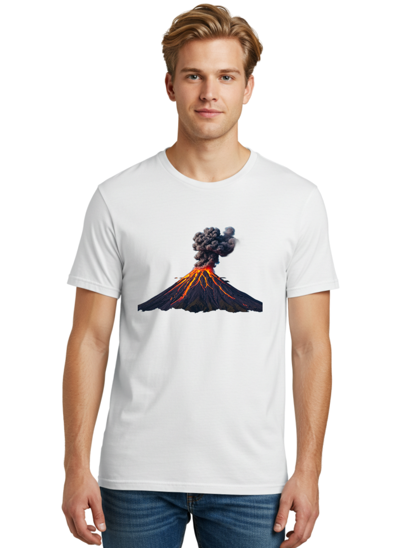 Volcano-Erupting-15 Men'S Graphic Tee, 100% Cotton, Comfortable Casual Summer Wear, Machine Washable, Vintage Camera, Old Camera, Antique Camera, Black Camera, Classic Photography, Photography Equipment, Nostalgic Device, Film Camera, Bai524 30