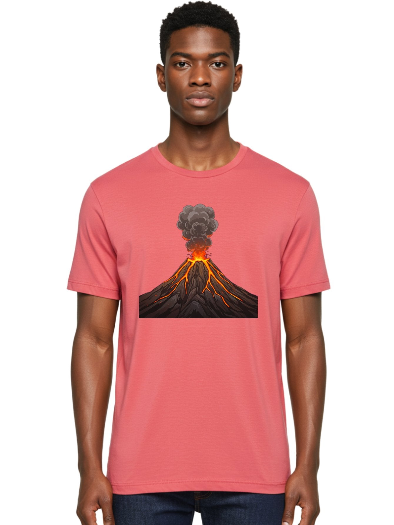Volcano-Erupting-4 Men'S Graphic Tee, 100% Cotton, Comfortable Casual Summer Wear, Machine Washable, Vintage Camera, Old Camera, Antique Camera, Black Camera, Classic Photography, Photography Equipment, Nostalgic Device, Film Camera, Bai530 21