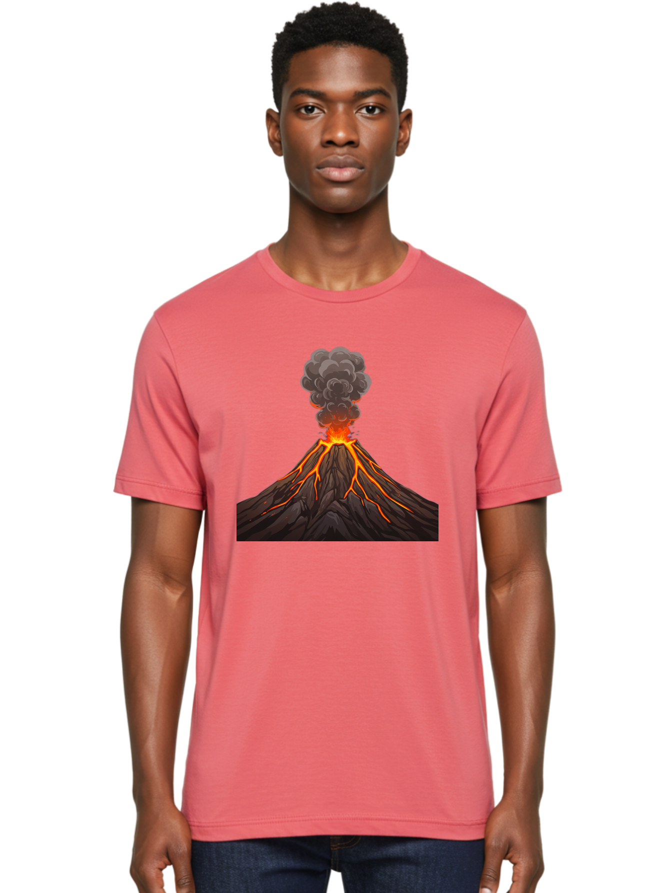 Volcano-Erupting-4 Men'S Graphic Tee, 100% Cotton, Comfortable Casual Summer Wear, Machine Washable, Vintage Camera, Old Camera, Antique Camera, Black Camera, Classic Photography, Photography Equipment, Nostalgic Device, Film Camera, Bai530 25