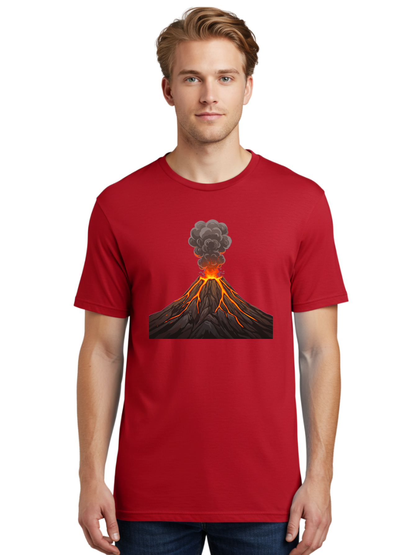 Volcano-Erupting-4 Men'S Graphic Tee, 100% Cotton, Comfortable Casual Summer Wear, Machine Washable, Vintage Camera, Old Camera, Antique Camera, Black Camera, Classic Photography, Photography Equipment, Nostalgic Device, Film Camera, Bai530 27