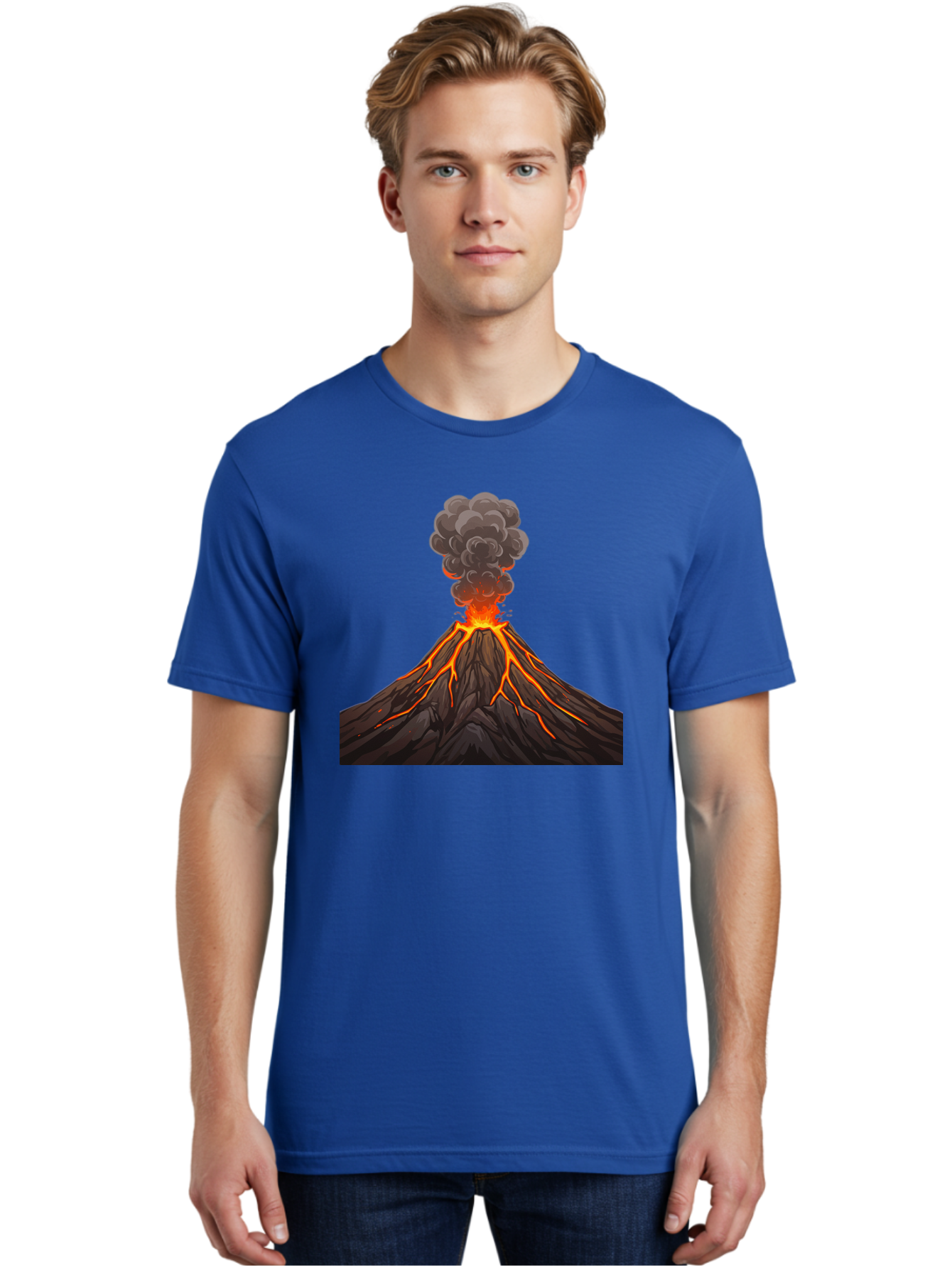 Volcano-Erupting-4 Men'S Graphic Tee, 100% Cotton, Comfortable Casual Summer Wear, Machine Washable, Vintage Camera, Old Camera, Antique Camera, Black Camera, Classic Photography, Photography Equipment, Nostalgic Device, Film Camera, Bai530 21