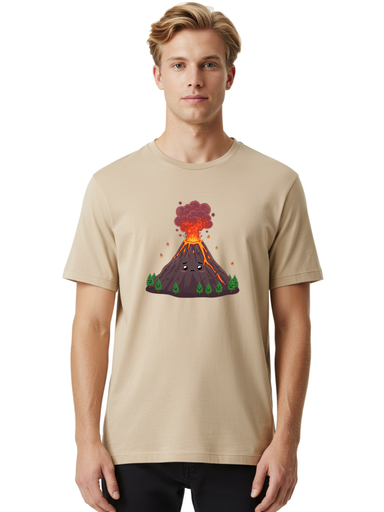 Volcano-Erupting-8 Men'S Graphic Tee, 100% Cotton, Comfortable Casual Summer Wear, Machine Washable, Vintage Camera, Old Camera, Antique Camera, Black Camera, Classic Photography, Photography Equipment, Nostalgic Device, Film Camera, Bai534 24