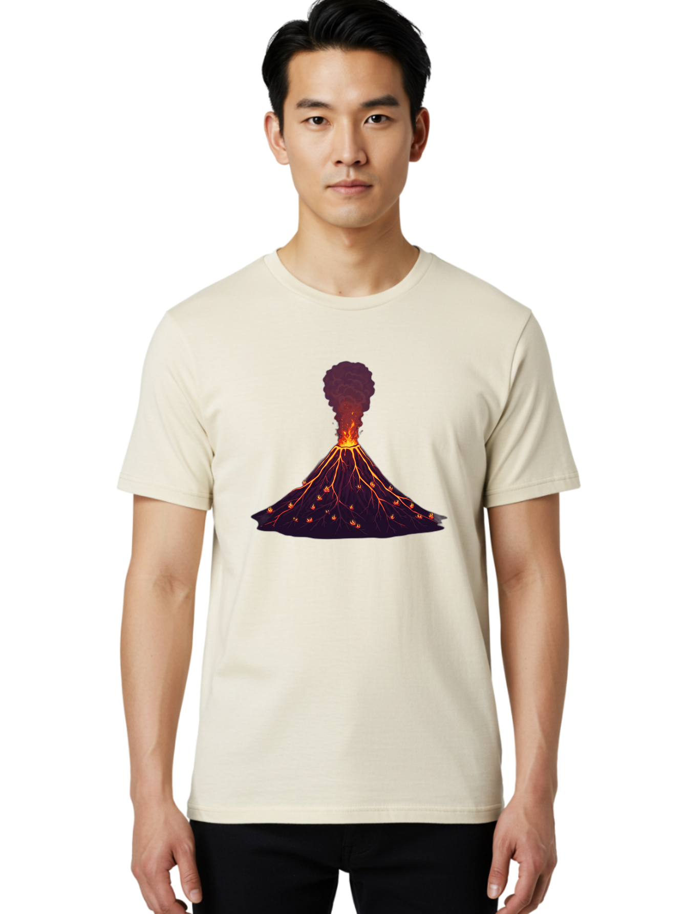 Volcano-Erupting Men'S Graphic Tee, 100% Cotton, Comfortable Casual Summer Wear, Machine Washable, Vintage Camera, Old Camera, Antique Camera, Black Camera, Classic Photography, Photography Equipment, Nostalgic Device, Film Camera, Camera Art Bai536 30