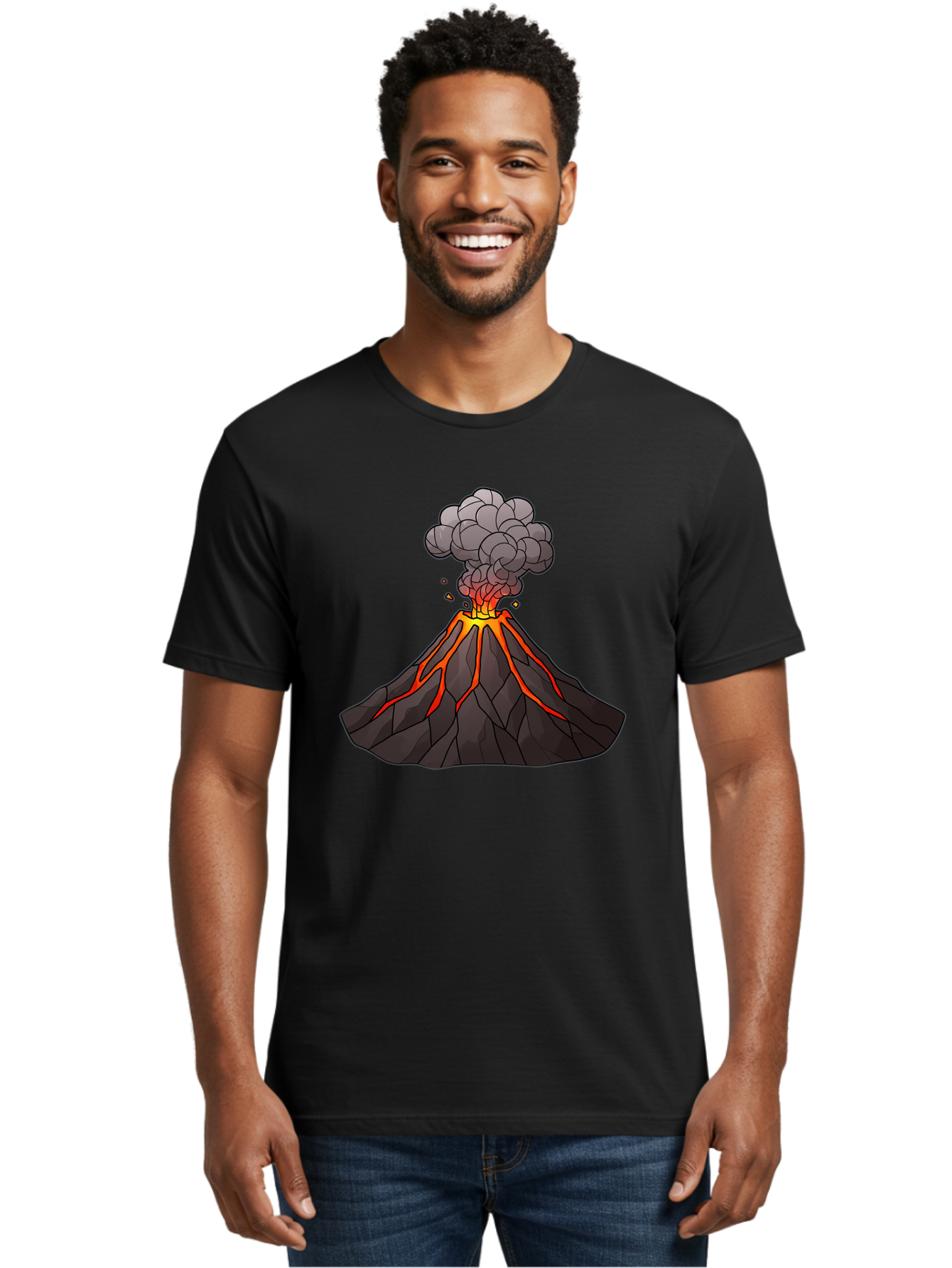 Volcano-Eruption-1 Men'S Graphic Tee, 100% Cotton, Comfortable Casual Summer Wear, Machine Washable, Vintage Camera, Old Camera, Antique Camera, Black Camera, Classic Photography, Photography Equipment, Nostalgic Device, Film Camera, Bai537 20