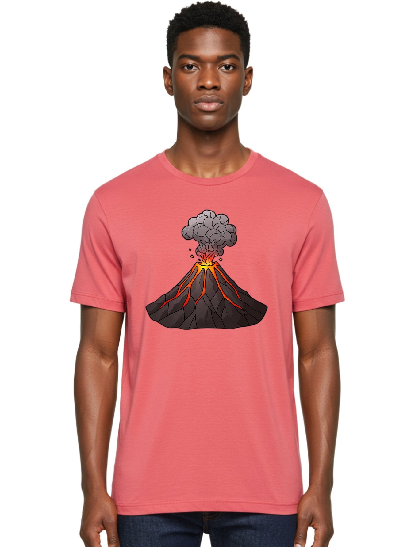 Volcano-Eruption-1 Men'S Graphic Tee, 100% Cotton, Comfortable Casual Summer Wear, Machine Washable, Vintage Camera, Old Camera, Antique Camera, Black Camera, Classic Photography, Photography Equipment, Nostalgic Device, Film Camera, Bai537 19