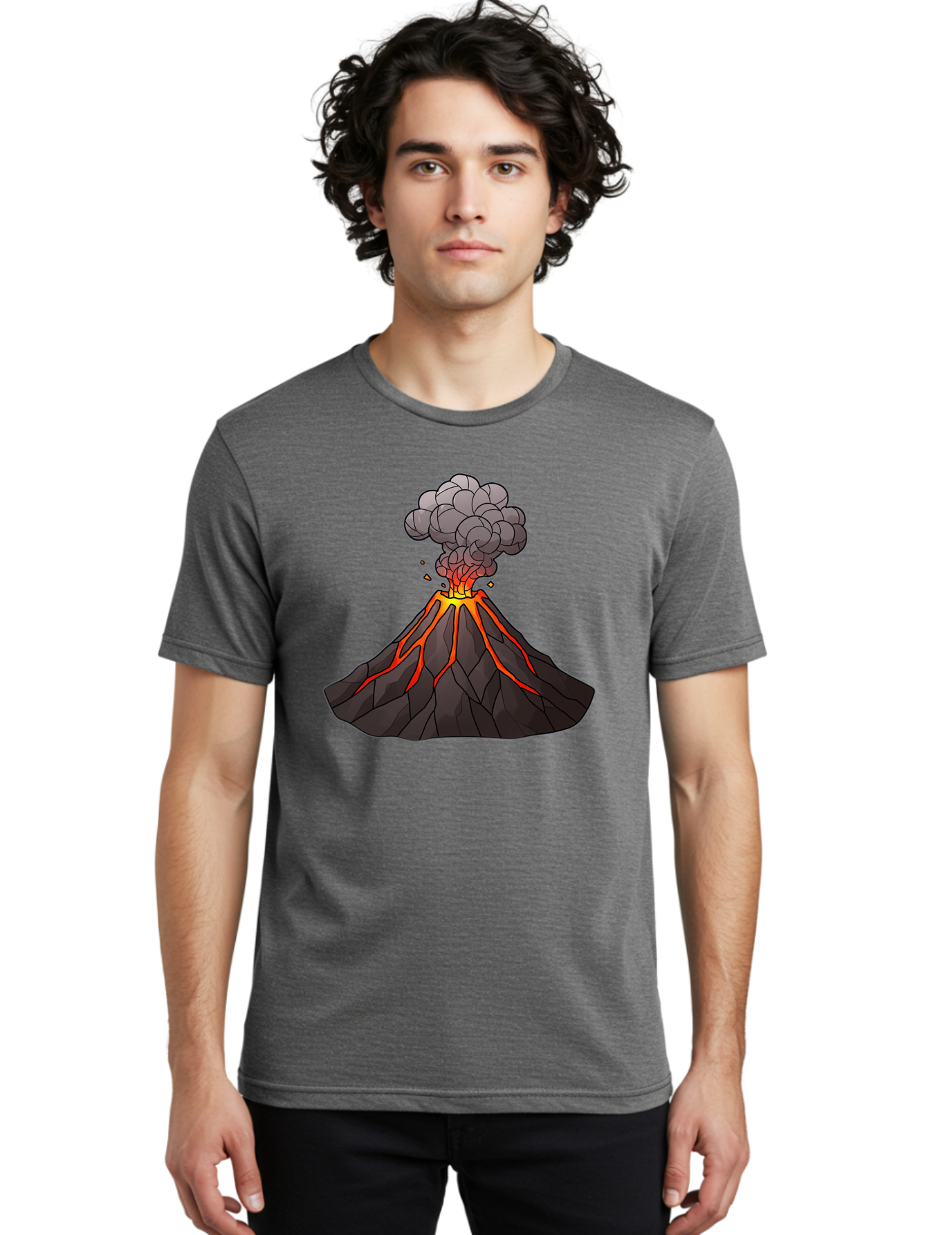 Volcano-Eruption-1 Men'S Graphic Tee, 100% Cotton, Comfortable Casual Summer Wear, Machine Washable, Vintage Camera, Old Camera, Antique Camera, Black Camera, Classic Photography, Photography Equipment, Nostalgic Device, Film Camera, Bai537 30