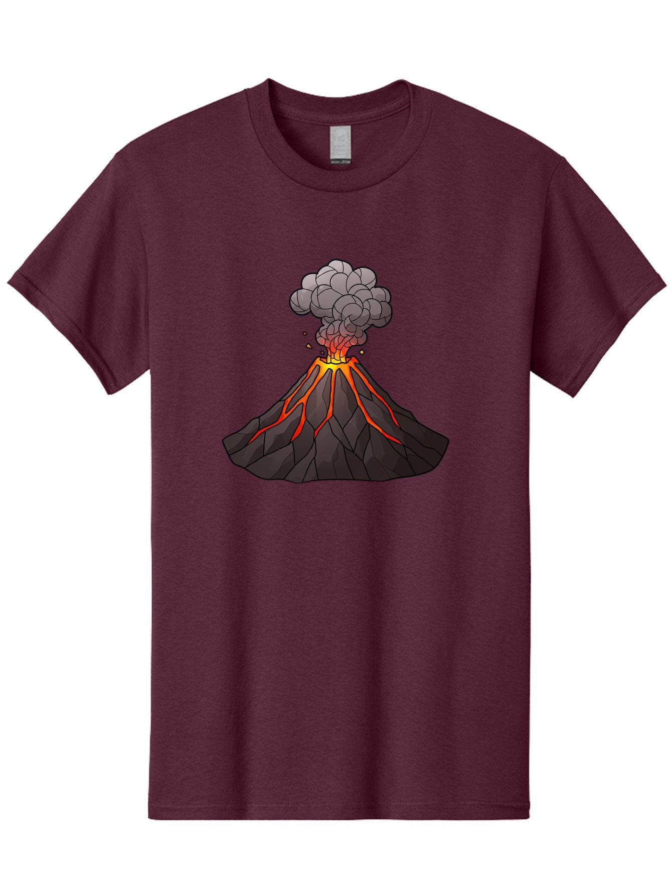 Volcano-Eruption-1 Men'S Graphic Tee, 100% Cotton, Comfortable Casual Summer Wear, Machine Washable, Vintage Camera, Old Camera, Antique Camera, Black Camera, Classic Photography, Photography Equipment, Nostalgic Device, Film Camera, Bai537