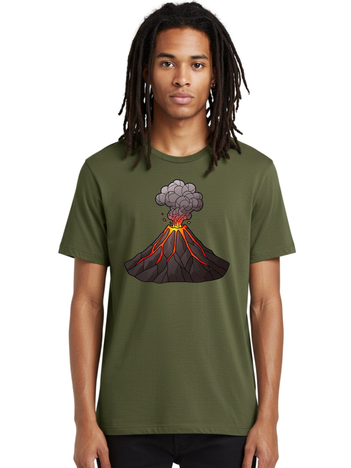 Volcano-Eruption-1 Men'S Graphic Tee, 100% Cotton, Comfortable Casual Summer Wear, Machine Washable, Vintage Camera, Old Camera, Antique Camera, Black Camera, Classic Photography, Photography Equipment, Nostalgic Device, Film Camera, Bai537 25