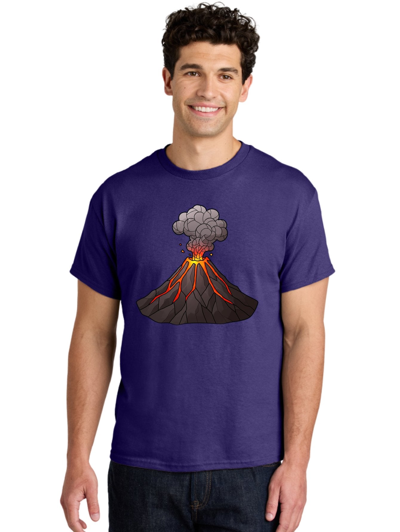 Volcano-Eruption-1 Men'S Graphic Tee, 100% Cotton, Comfortable Casual Summer Wear, Machine Washable, Vintage Camera, Old Camera, Antique Camera, Black Camera, Classic Photography, Photography Equipment, Nostalgic Device, Film Camera, Bai537 23