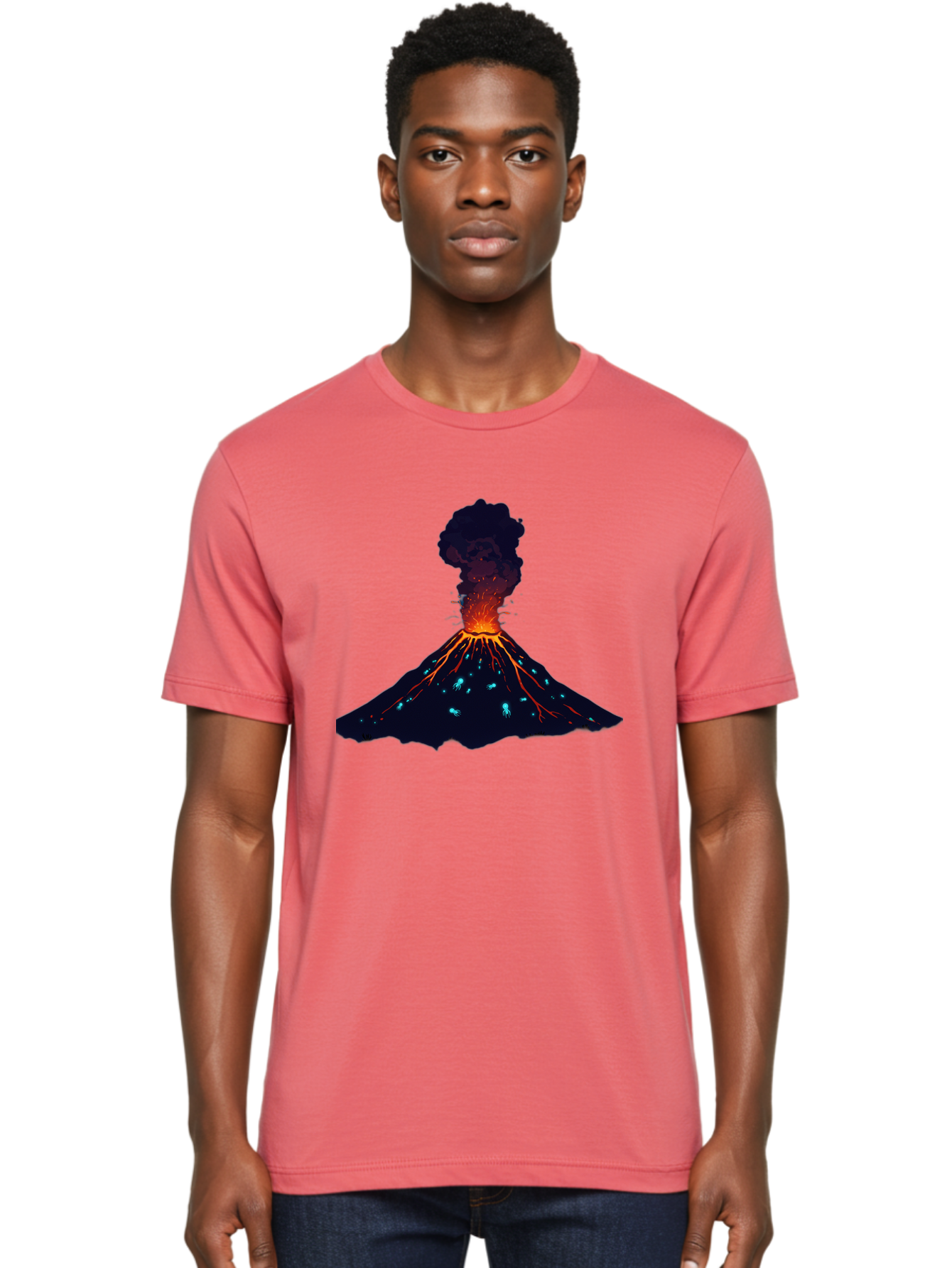 Volcano-Eruption-10 Men'S Graphic Tee, 100% Cotton, Comfortable Casual Summer Wear, Machine Washable, Vintage Camera, Old Camera, Antique Camera, Black Camera, Classic Photography, Photography Equipment, Nostalgic Device, Film Camera, Bai538 19