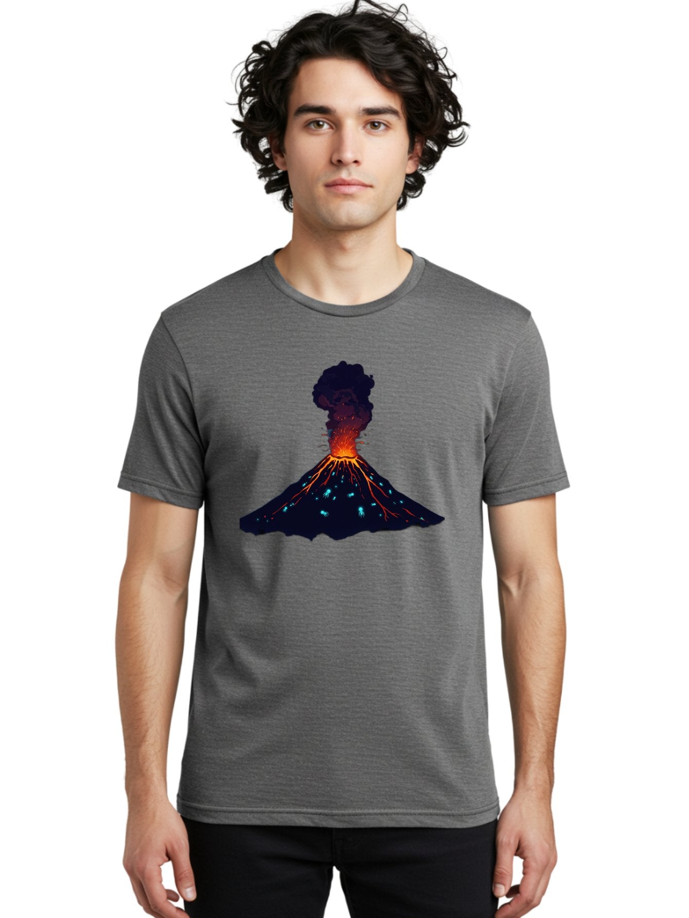 Volcano-Eruption-10 Men'S Graphic Tee, 100% Cotton, Comfortable Casual Summer Wear, Machine Washable, Vintage Camera, Old Camera, Antique Camera, Black Camera, Classic Photography, Photography Equipment, Nostalgic Device, Film Camera, Bai538 21