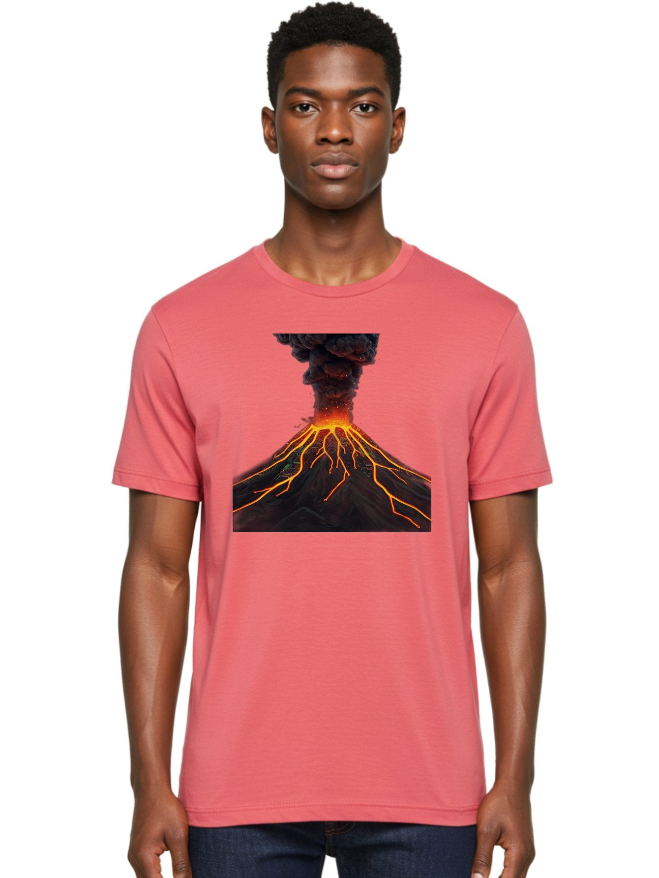 Volcano-Eruption-12 Men'S Graphic Tee, 100% Cotton, Comfortable Casual Summer Wear, Machine Washable, Vintage Camera, Old Camera, Antique Camera, Black Camera, Classic Photography, Photography Equipment, Nostalgic Device, Film Camera, Bai540 24
