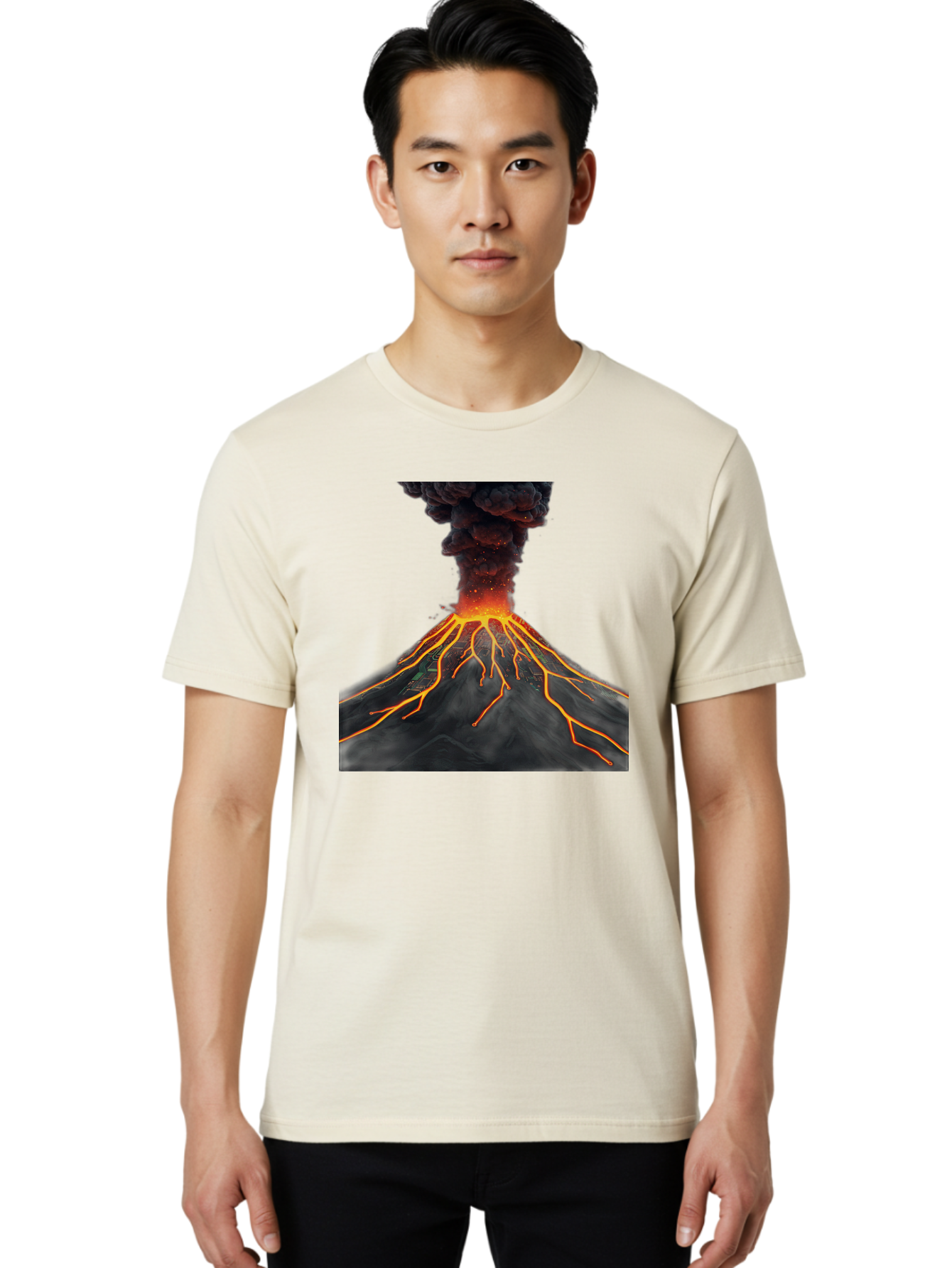 Volcano-Eruption-12 Men'S Graphic Tee, 100% Cotton, Comfortable Casual Summer Wear, Machine Washable, Vintage Camera, Old Camera, Antique Camera, Black Camera, Classic Photography, Photography Equipment, Nostalgic Device, Film Camera, Bai540 20