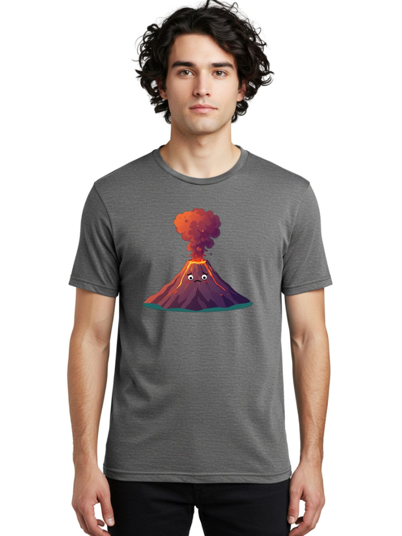Volcano-Eruption-2 Men'S Graphic Tee, 100% Cotton, Comfortable Casual Summer Wear, Machine Washable, Vintage Camera, Old Camera, Antique Camera, Black Camera, Classic Photography, Photography Equipment, Nostalgic Device, Film Camera, Bai541 18