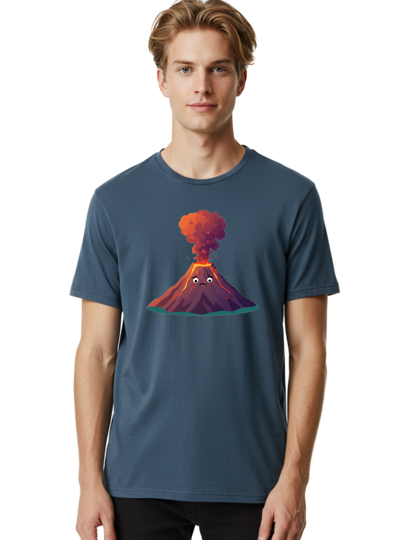 Volcano-Eruption-2 Men'S Graphic Tee, 100% Cotton, Comfortable Casual Summer Wear, Machine Washable, Vintage Camera, Old Camera, Antique Camera, Black Camera, Classic Photography, Photography Equipment, Nostalgic Device, Film Camera, Bai541 26