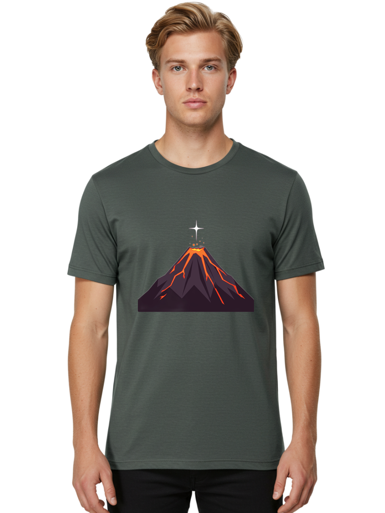 Volcano-Eruption-5 Men'S Graphic Tee, 100% Cotton, Comfortable Casual Summer Wear, Machine Washable, Vintage Camera, Old Camera, Antique Camera, Black Camera, Classic Photography, Photography Equipment, Nostalgic Device, Film Camera, Bai544 21