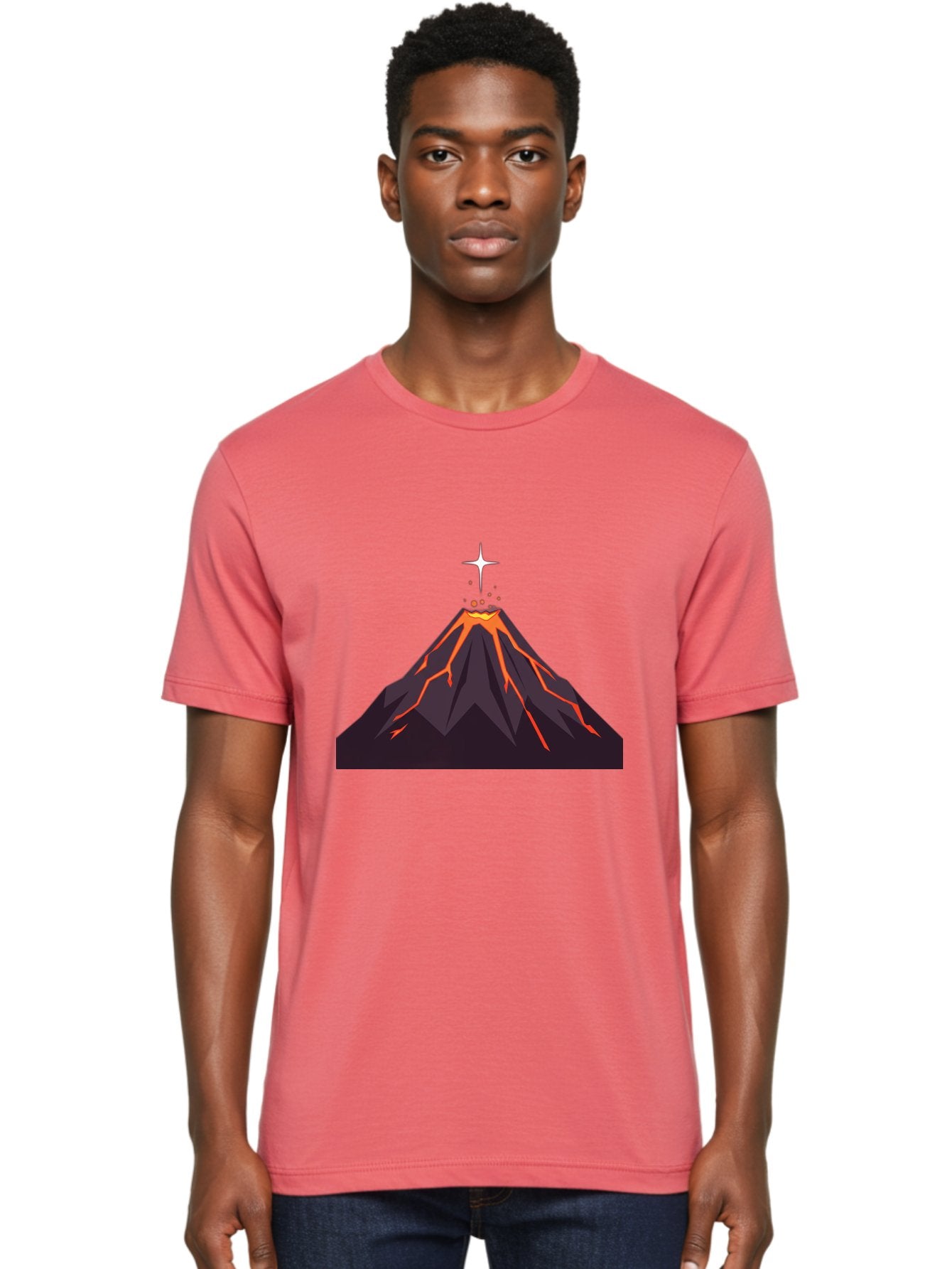 Volcano-Eruption-5 Men'S Graphic Tee, 100% Cotton, Comfortable Casual Summer Wear, Machine Washable, Vintage Camera, Old Camera, Antique Camera, Black Camera, Classic Photography, Photography Equipment, Nostalgic Device, Film Camera, Bai544 30
