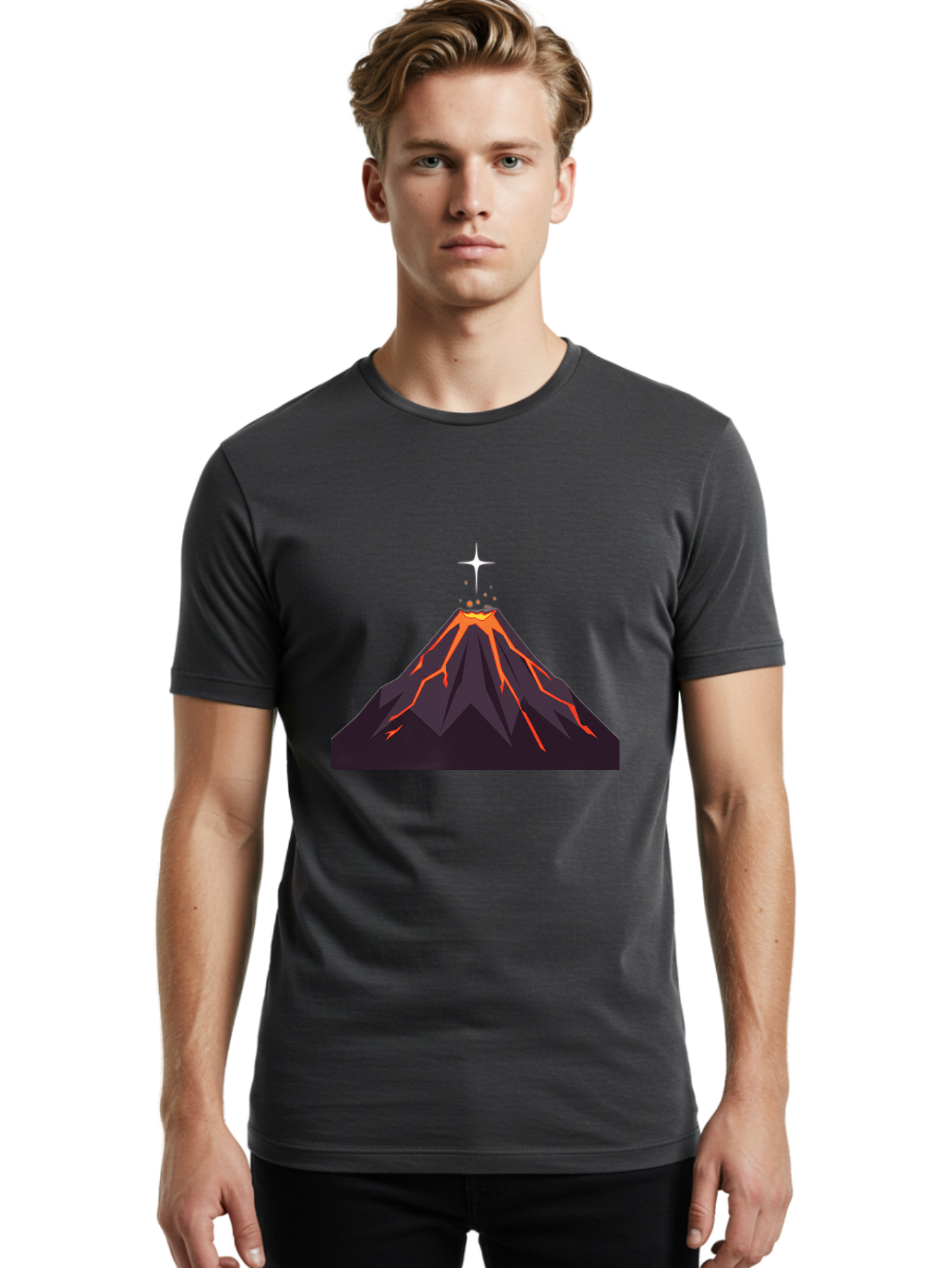 Volcano-Eruption-5 Men'S Graphic Tee, 100% Cotton, Comfortable Casual Summer Wear, Machine Washable, Vintage Camera, Old Camera, Antique Camera, Black Camera, Classic Photography, Photography Equipment, Nostalgic Device, Film Camera, Bai544 28