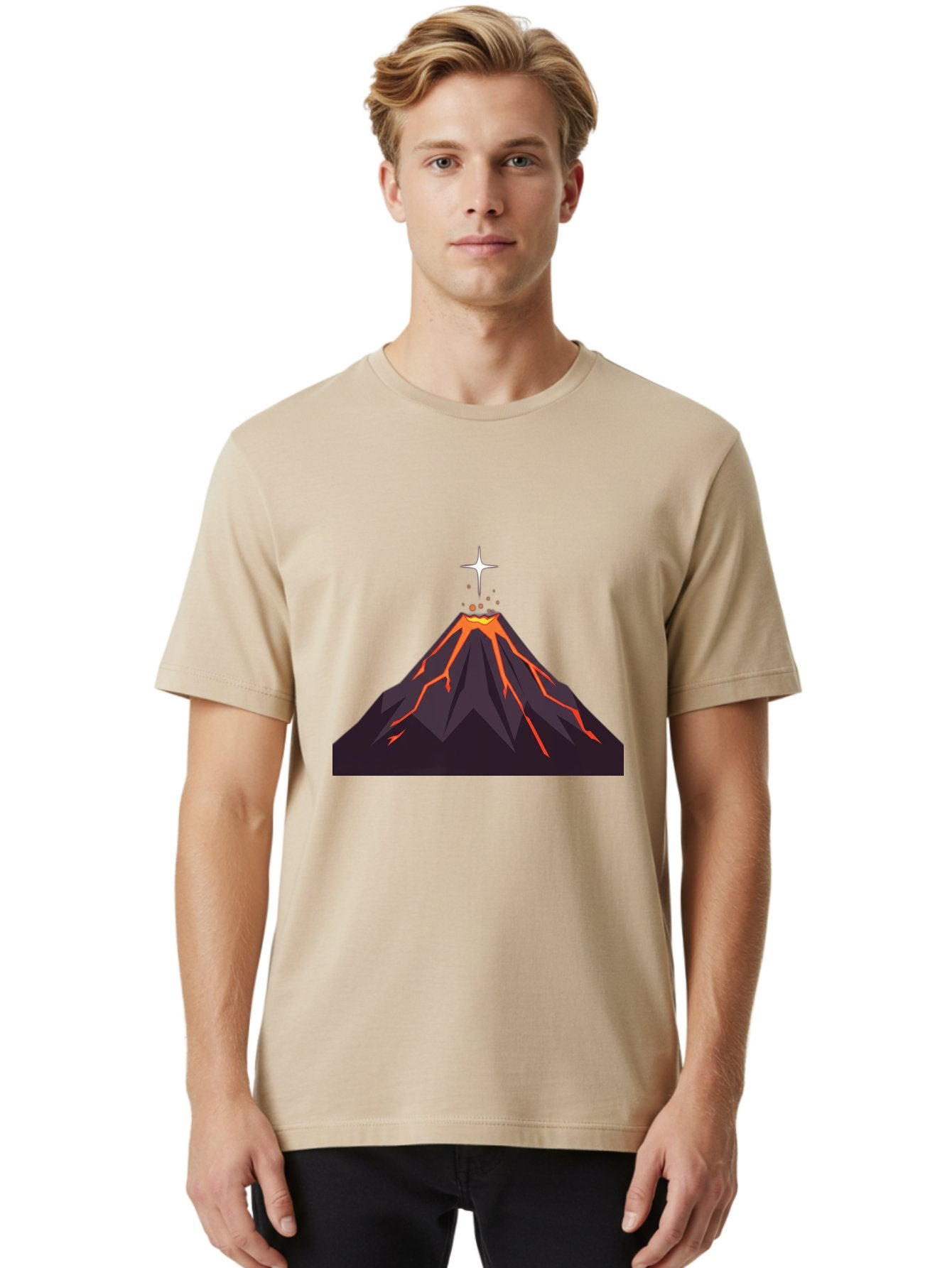 Volcano-Eruption-5 Men'S Graphic Tee, 100% Cotton, Comfortable Casual Summer Wear, Machine Washable, Vintage Camera, Old Camera, Antique Camera, Black Camera, Classic Photography, Photography Equipment, Nostalgic Device, Film Camera, Bai544 26