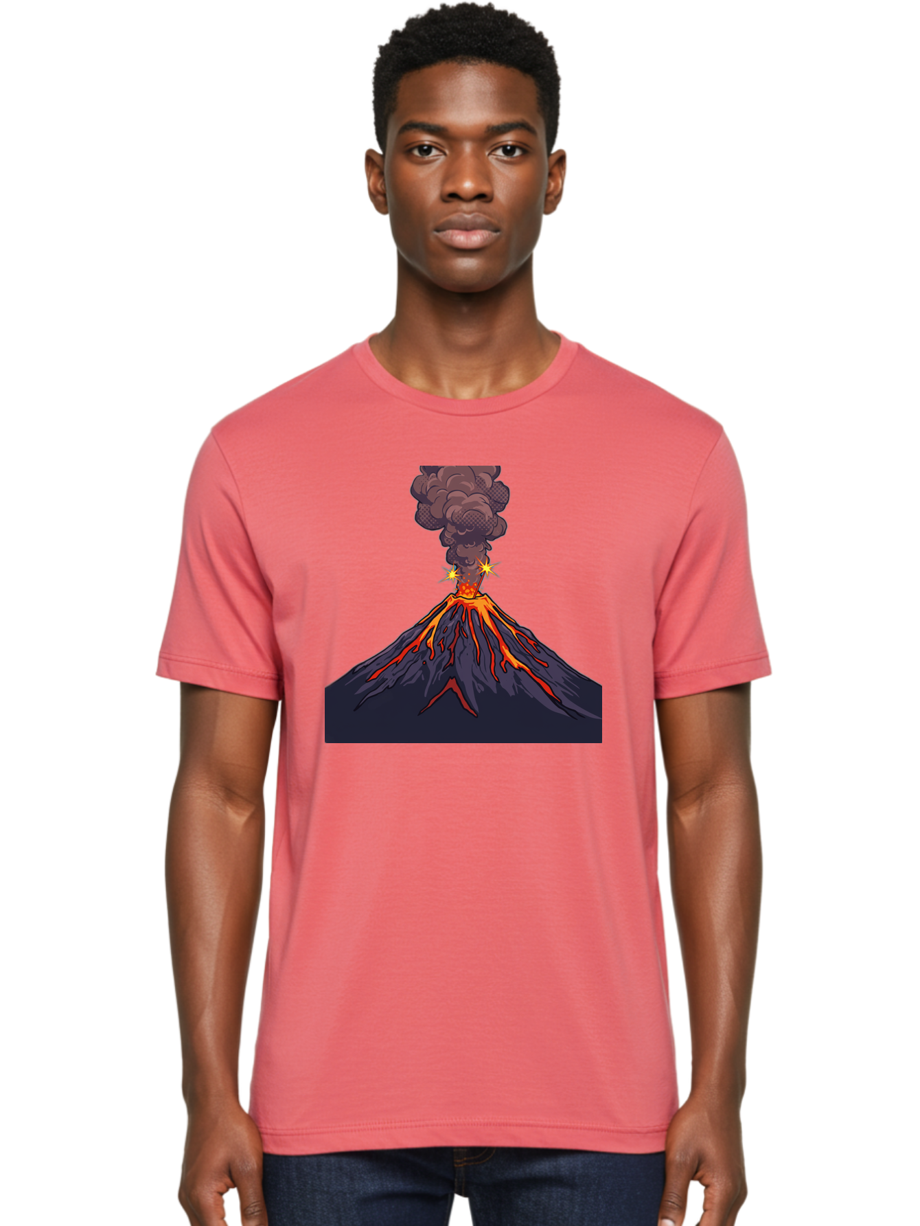 Volcano-Eruption-6 Men'S Graphic Tee, 100% Cotton, Comfortable Casual Summer Wear, Machine Washable, Vintage Camera, Old Camera, Antique Camera, Black Camera, Classic Photography, Photography Equipment, Nostalgic Device, Film Camera, Bai545 24