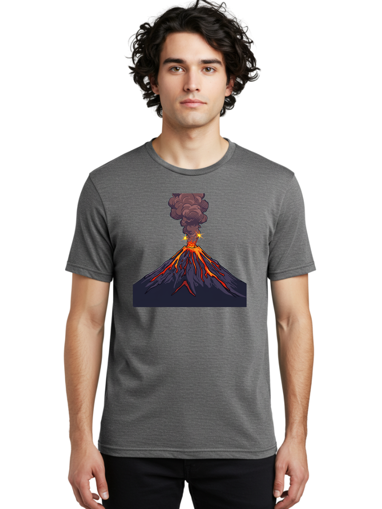 Volcano-Eruption-6 Men'S Graphic Tee, 100% Cotton, Comfortable Casual Summer Wear, Machine Washable, Vintage Camera, Old Camera, Antique Camera, Black Camera, Classic Photography, Photography Equipment, Nostalgic Device, Film Camera, Bai545 23
