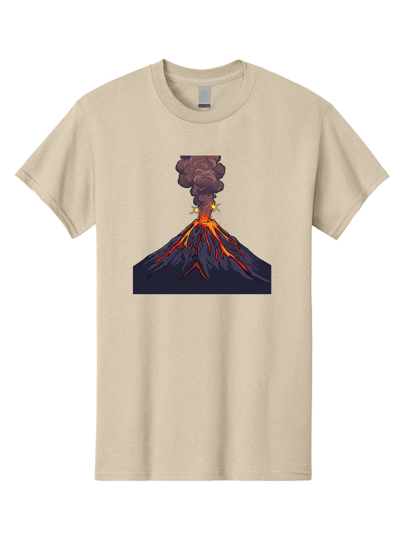 Volcano-Eruption-6 Men'S Graphic Tee, 100% Cotton, Comfortable Casual Summer Wear, Machine Washable, Vintage Camera, Old Camera, Antique Camera, Black Camera, Classic Photography, Photography Equipment, Nostalgic Device, Film Camera, Bai545