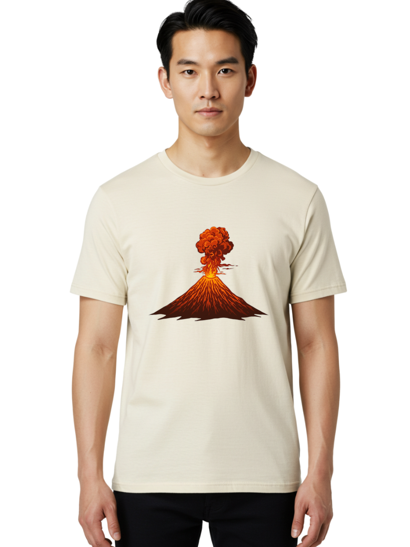 Volcano-Eruption Men'S Graphic Tee, 100% Cotton, Comfortable Casual Summer Wear, Machine Washable, Vintage Camera, Old Camera, Antique Camera, Black Camera, Classic Photography, Photography Equipment, Nostalgic Device, Film Camera, Camera Art Bai549 16