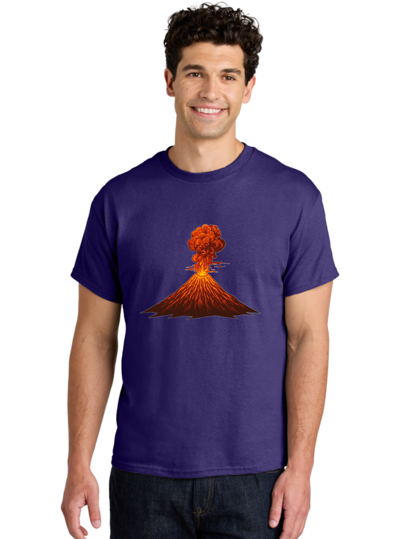 Volcano-Eruption Men'S Graphic Tee, 100% Cotton, Comfortable Casual Summer Wear, Machine Washable, Vintage Camera, Old Camera, Antique Camera, Black Camera, Classic Photography, Photography Equipment, Nostalgic Device, Film Camera, Camera Art Bai549 24