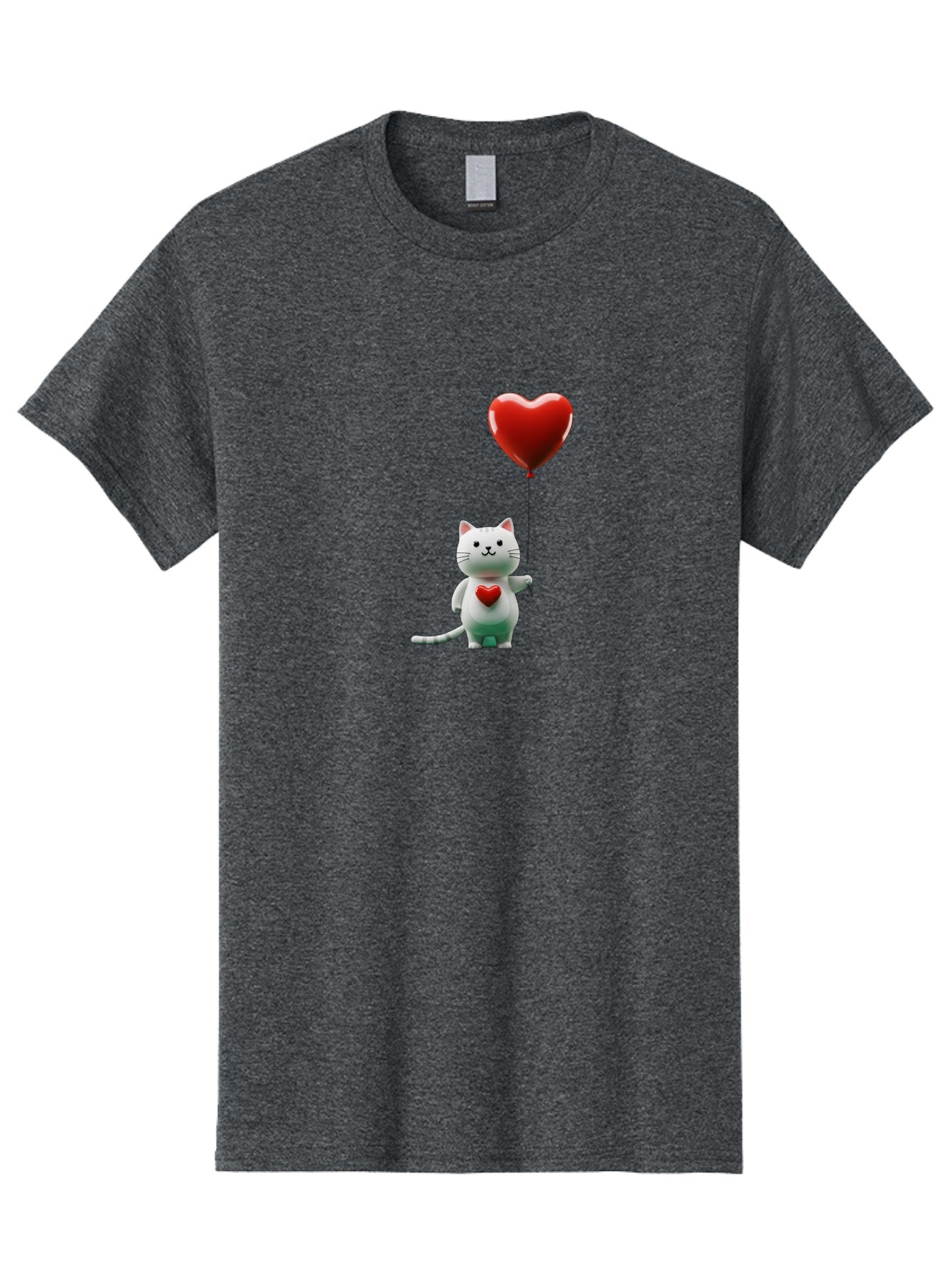 White-Cat-With-Heart-Balloon Men'S Graphic Tee, 100% Cotton, Comfortable Casual Summer Wear, Machine Washable, Vintage Camera, Old Camera, Antique Camera, Black Camera, Classic Photography, Photography Equipment, Nostalgic Device, Film Camera, Bai557 10