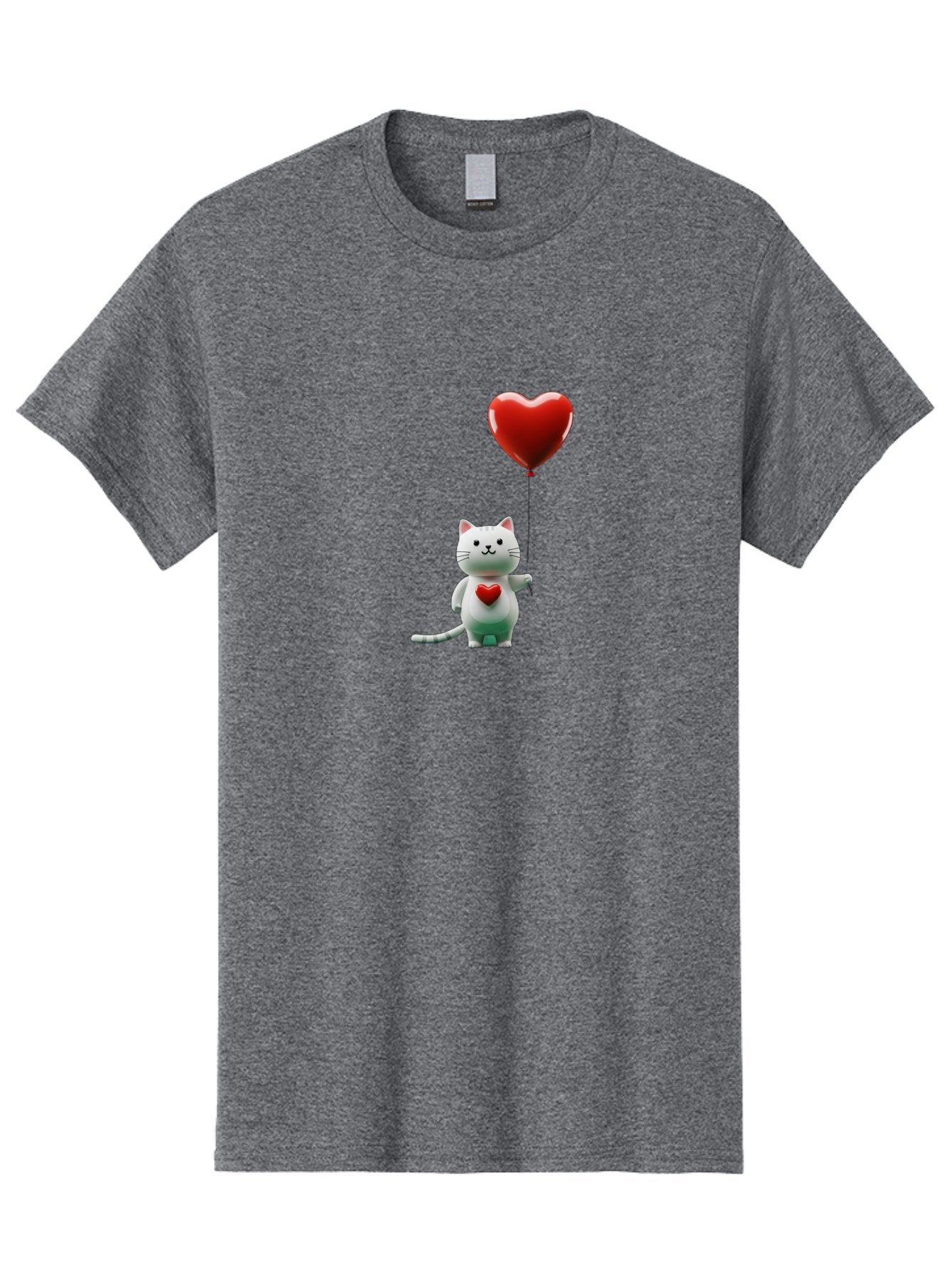 White-Cat-With-Heart-Balloon Men'S Graphic Tee, 100% Cotton, Comfortable Casual Summer Wear, Machine Washable, Vintage Camera, Old Camera, Antique Camera, Black Camera, Classic Photography, Photography Equipment, Nostalgic Device, Film Camera, Bai557 9