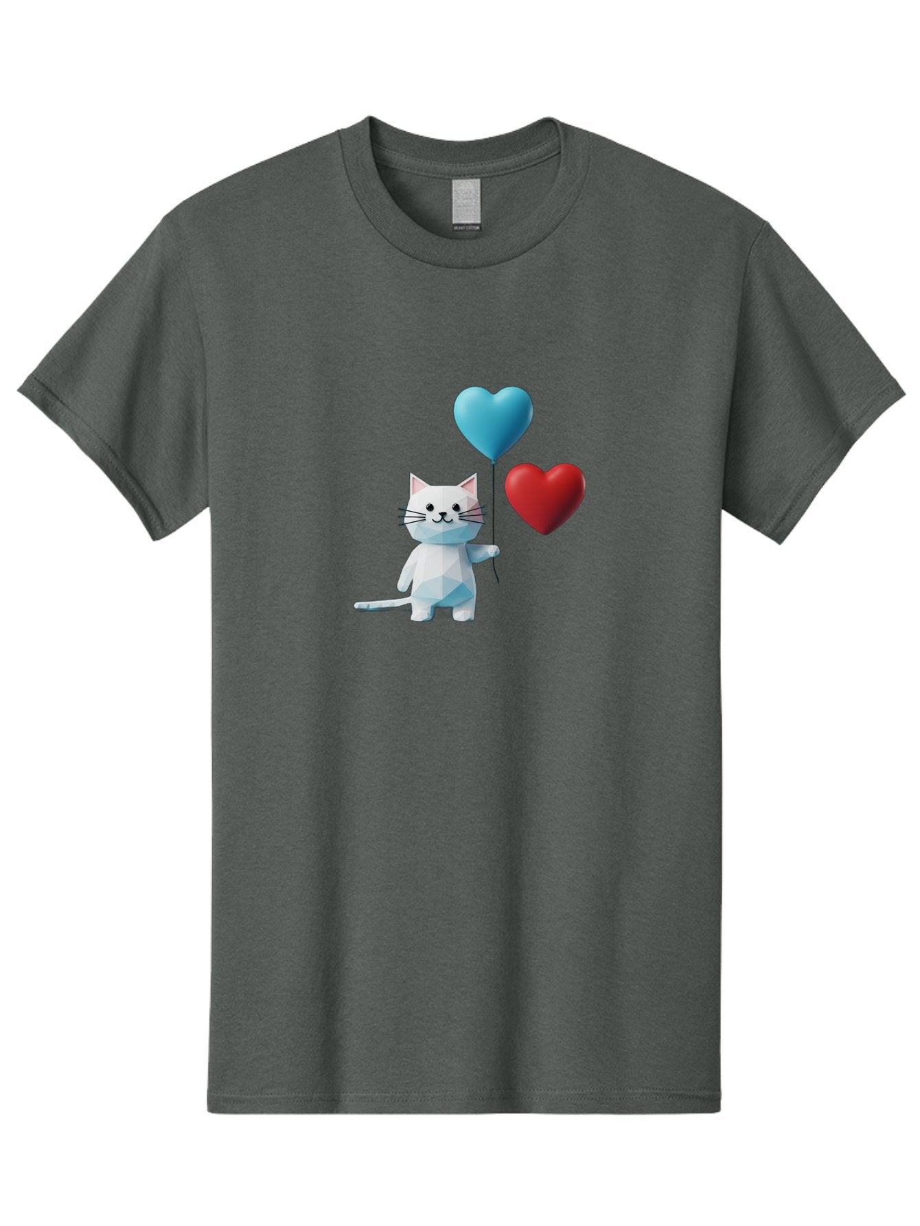 White-Cat-With-Heart-Balloons Men'S Graphic Tee, 100% Cotton, Comfortable Casual Summer Wear, Machine Washable, Vintage Camera, Old Camera, Antique Camera, Black Camera, Classic Photography, Photography Equipment, Nostalgic Device, Bai558 6