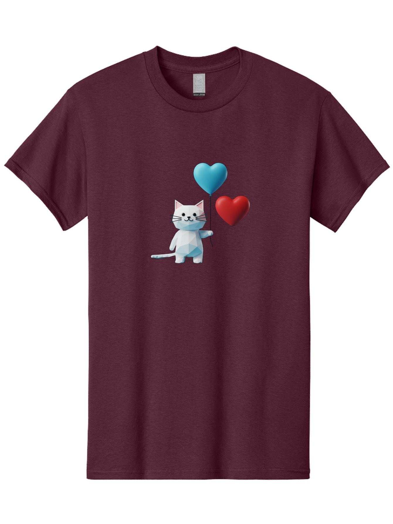 White-Cat-With-Heart-Balloons Men'S Graphic Tee, 100% Cotton, Comfortable Casual Summer Wear, Machine Washable, Vintage Camera, Old Camera, Antique Camera, Black Camera, Classic Photography, Photography Equipment, Nostalgic Device, Bai558