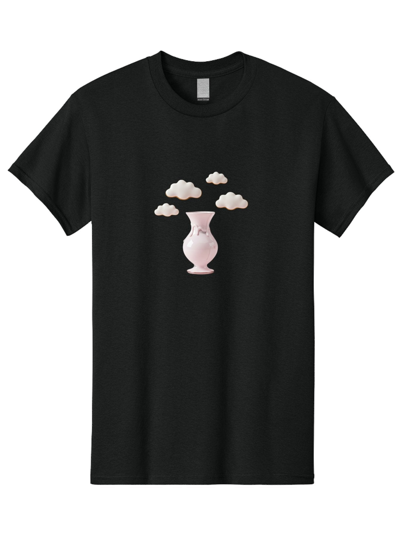 White-Vase-With-Clouds Men'S Graphic Tee, 100% Cotton, Comfortable Casual Summer Wear, Machine Washable, Vintage Camera, Old Camera, Antique Camera, Black Camera, Classic Photography, Photography Equipment, Nostalgic Device, Film Camera, Bai559 13