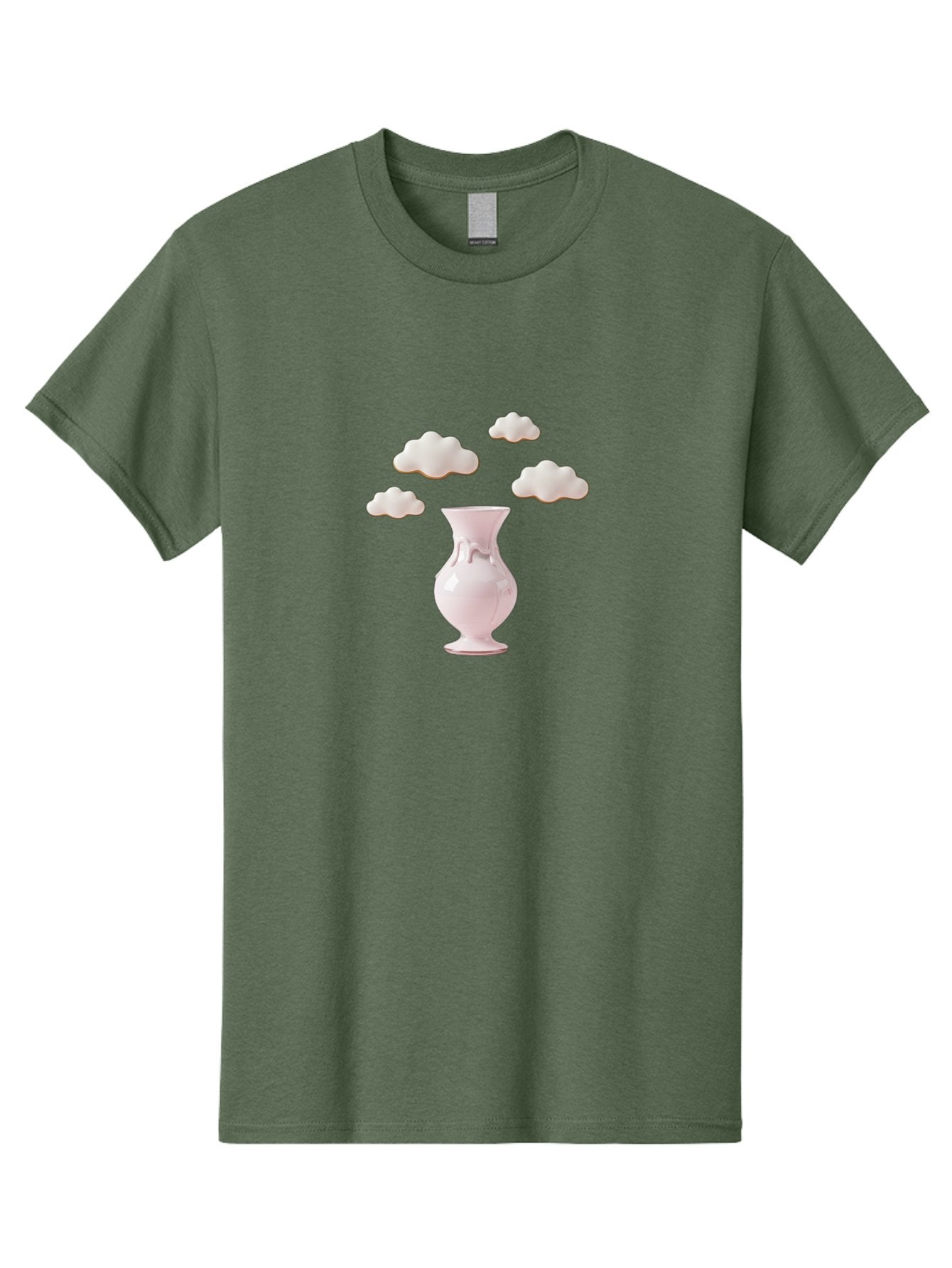 White-Vase-With-Clouds Men'S Graphic Tee, 100% Cotton, Comfortable Casual Summer Wear, Machine Washable, Vintage Camera, Old Camera, Antique Camera, Black Camera, Classic Photography, Photography Equipment, Nostalgic Device, Film Camera, Bai559 4