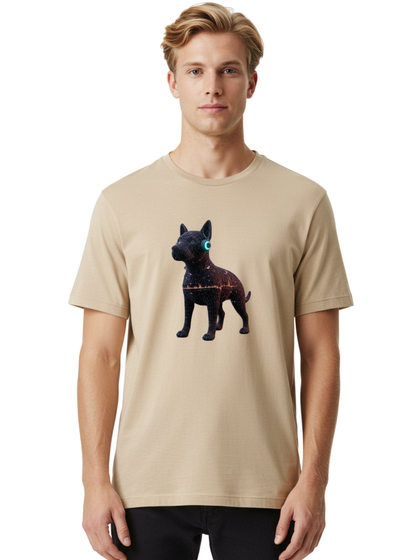 Wireframe-Dog Men'S Graphic Tee, 100% Cotton, Comfortable Casual Summer Wear, Machine Washable, Vintage Camera, Old Camera, Antique Camera, Black Camera, Classic Photography, Photography Equipment, Nostalgic Device, Film Camera, Camera Art Bai560 28