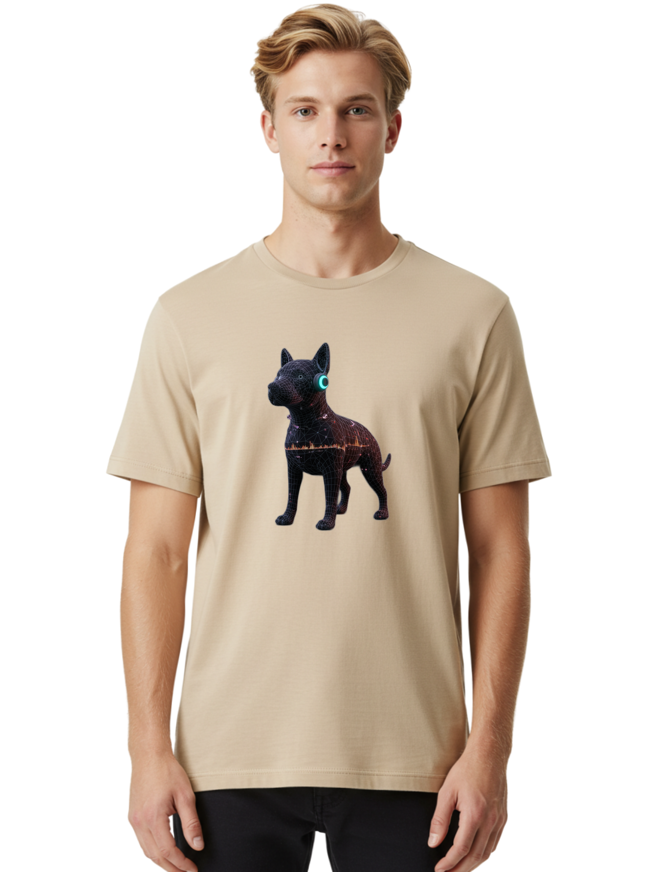 Wireframe-Dog Men'S Graphic Tee, 100% Cotton, Comfortable Casual Summer Wear, Machine Washable, Vintage Camera, Old Camera, Antique Camera, Black Camera, Classic Photography, Photography Equipment, Nostalgic Device, Film Camera, Camera Art Bai560 18
