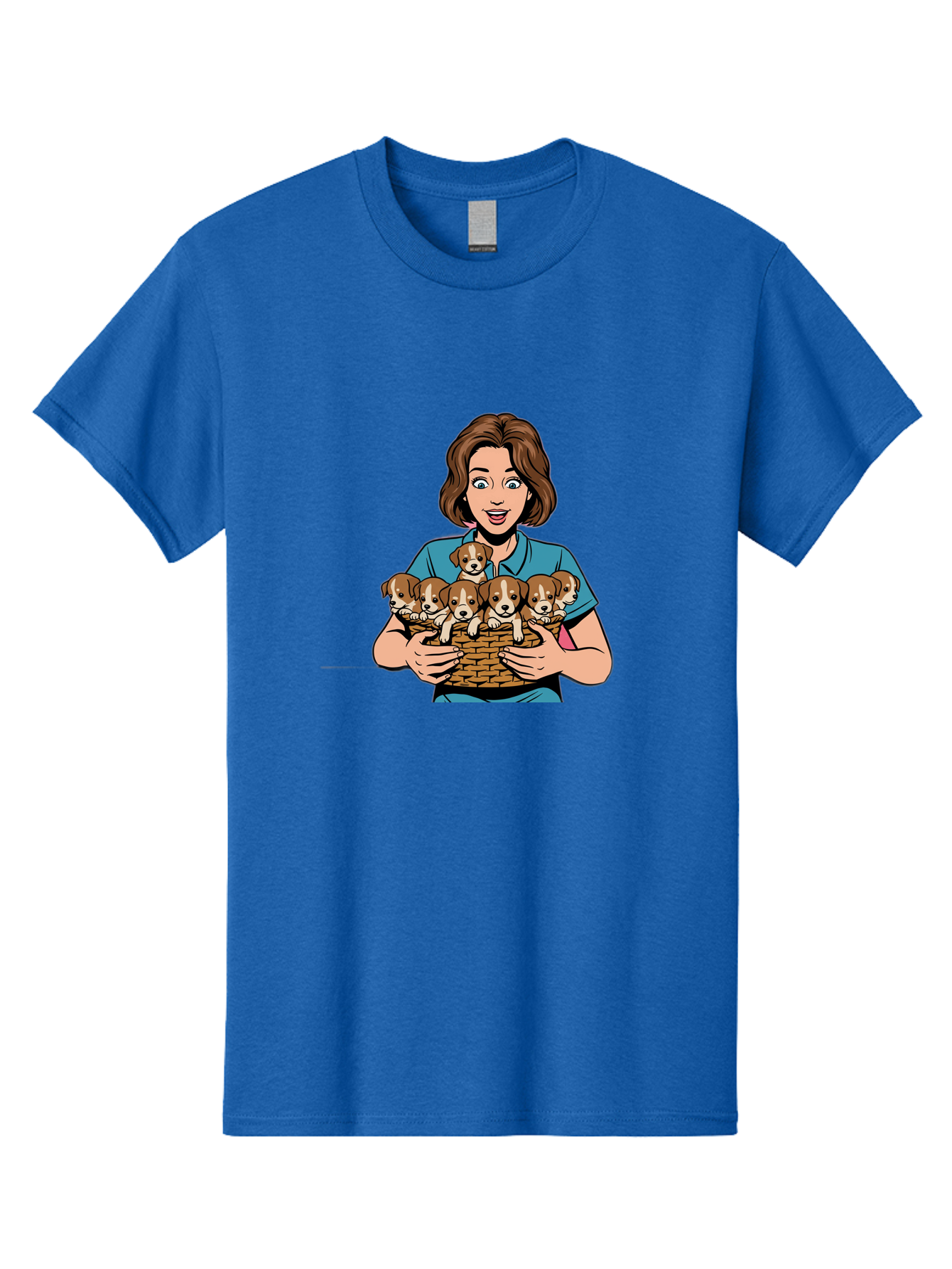 Woman-Holding-Puppies Men'S Graphic Tee, 100% Cotton, Comfortable Casual Summer Wear, Machine Washable, Vintage Camera, Old Camera, Antique Camera, Black Camera, Classic Photography, Photography Equipment, Nostalgic Device, Film Camera, Bai561 12