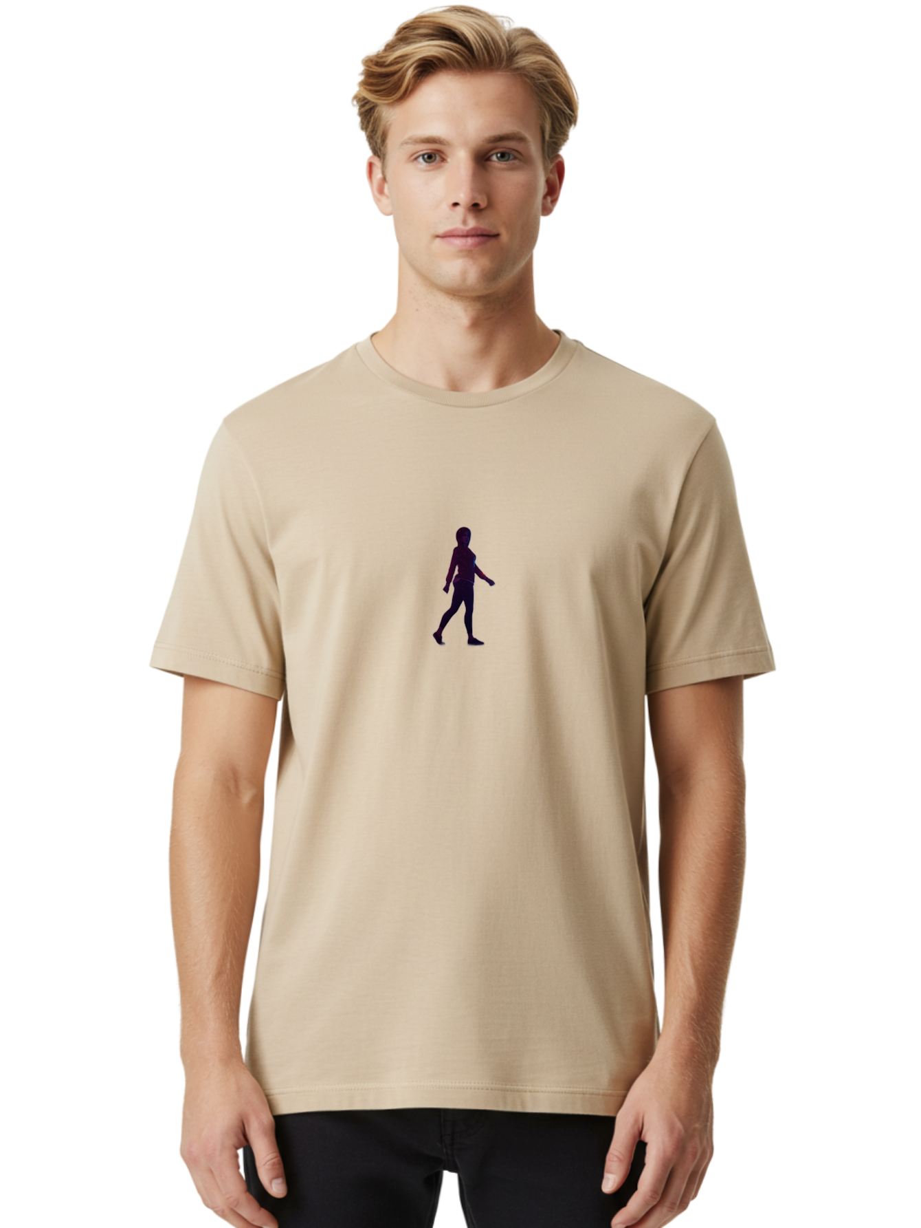 Woman-Walking Men'S Graphic Tee, 100% Cotton, Comfortable Casual Summer Wear, Machine Washable, Vintage Camera, Old Camera, Antique Camera, Black Camera, Classic Photography, Photography Equipment, Nostalgic Device, Film Camera, Camera Art Bai562 29