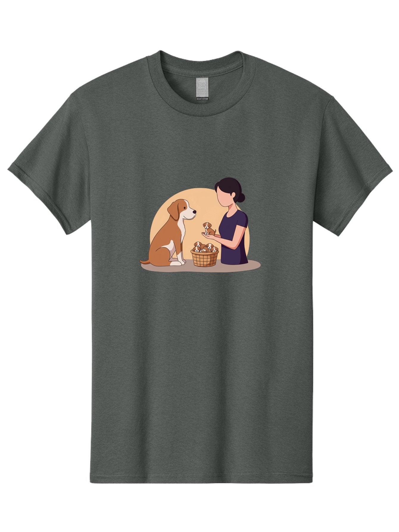Woman-With-Dog-And-Puppies Men'S Graphic Tee, 100% Cotton, Comfortable Casual Summer Wear, Machine Washable, Vintage Camera, Old Camera, Antique Camera, Black Camera, Classic Photography, Photography Equipment, Nostalgic Device, Film Camera, Bai563 8