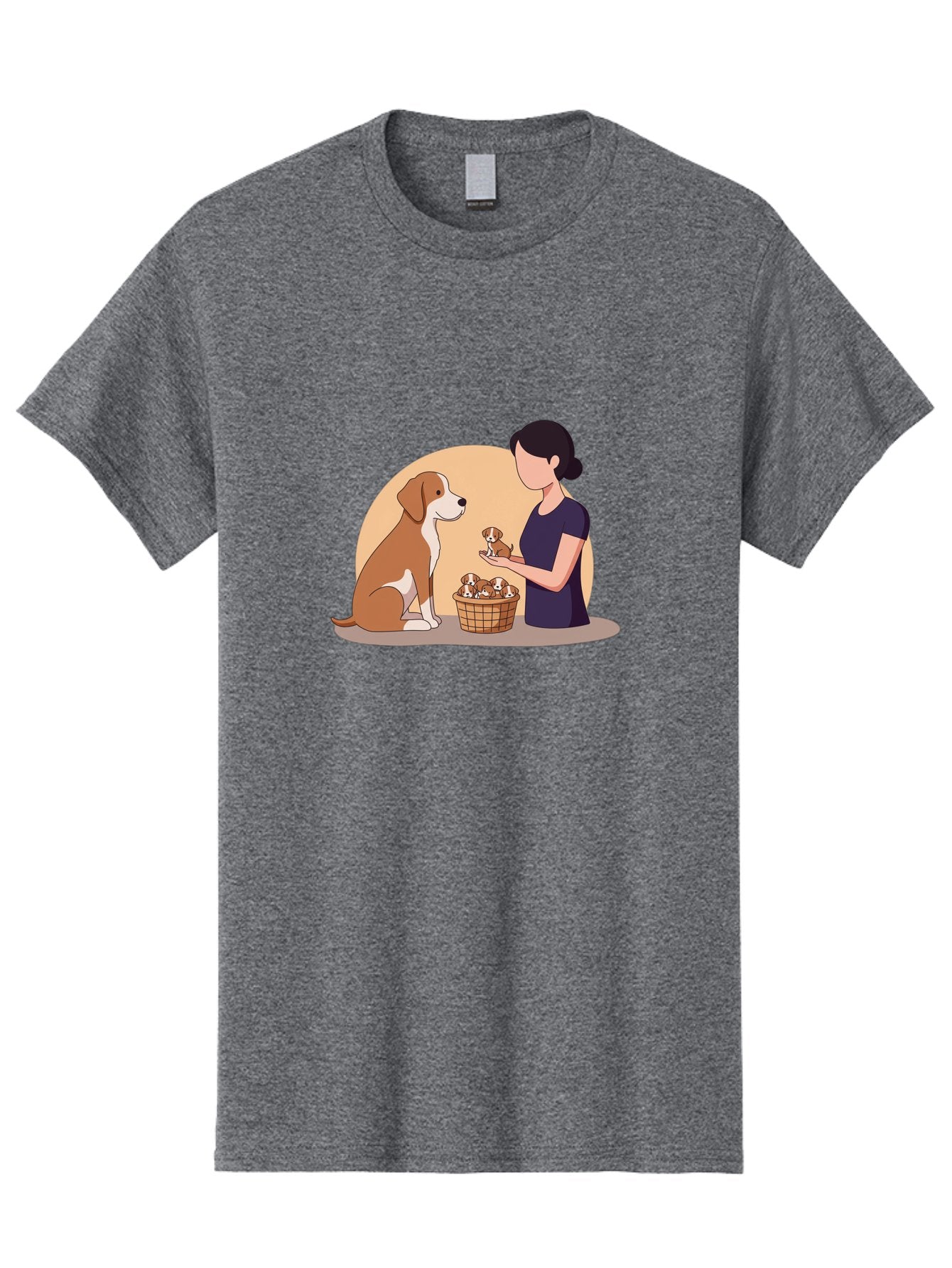 Woman-With-Dog-And-Puppies Men'S Graphic Tee, 100% Cotton, Comfortable Casual Summer Wear, Machine Washable, Vintage Camera, Old Camera, Antique Camera, Black Camera, Classic Photography, Photography Equipment, Nostalgic Device, Film Camera, Bai563 14