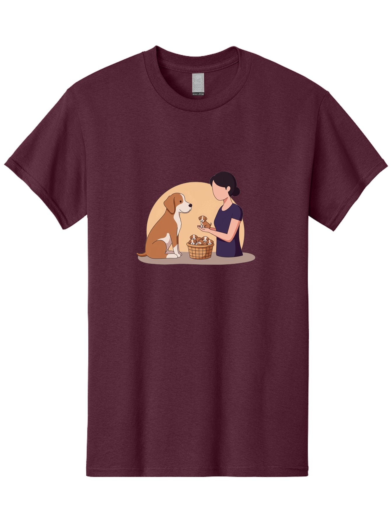 Woman-With-Dog-And-Puppies Men'S Graphic Tee, 100% Cotton, Comfortable Casual Summer Wear, Machine Washable, Vintage Camera, Old Camera, Antique Camera, Black Camera, Classic Photography, Photography Equipment, Nostalgic Device, Film Camera, Bai563 13