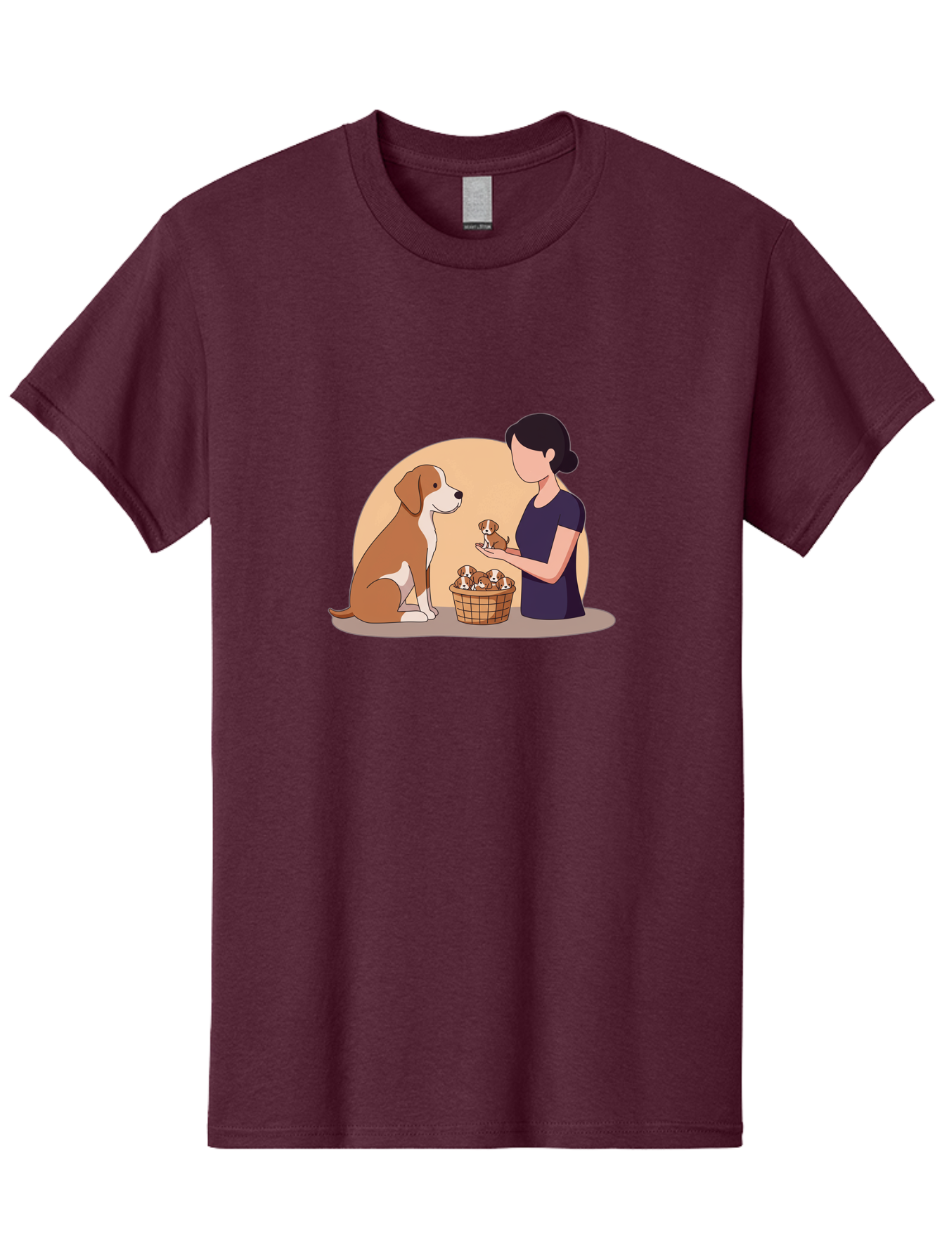 Woman-With-Dog-And-Puppies Men'S Graphic Tee, 100% Cotton, Comfortable Casual Summer Wear, Machine Washable, Vintage Camera, Old Camera, Antique Camera, Black Camera, Classic Photography, Photography Equipment, Nostalgic Device, Film Camera, Bai563 15