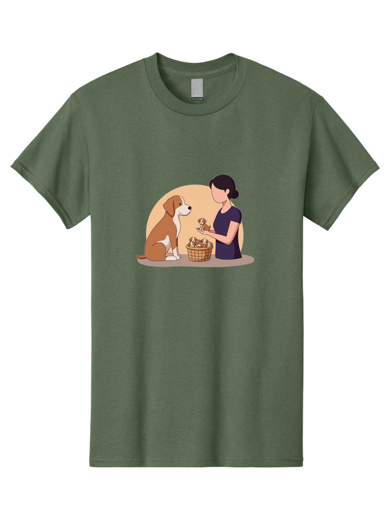 Woman-With-Dog-And-Puppies Men'S Graphic Tee, 100% Cotton, Comfortable Casual Summer Wear, Machine Washable, Vintage Camera, Old Camera, Antique Camera, Black Camera, Classic Photography, Photography Equipment, Nostalgic Device, Film Camera, Bai563 10