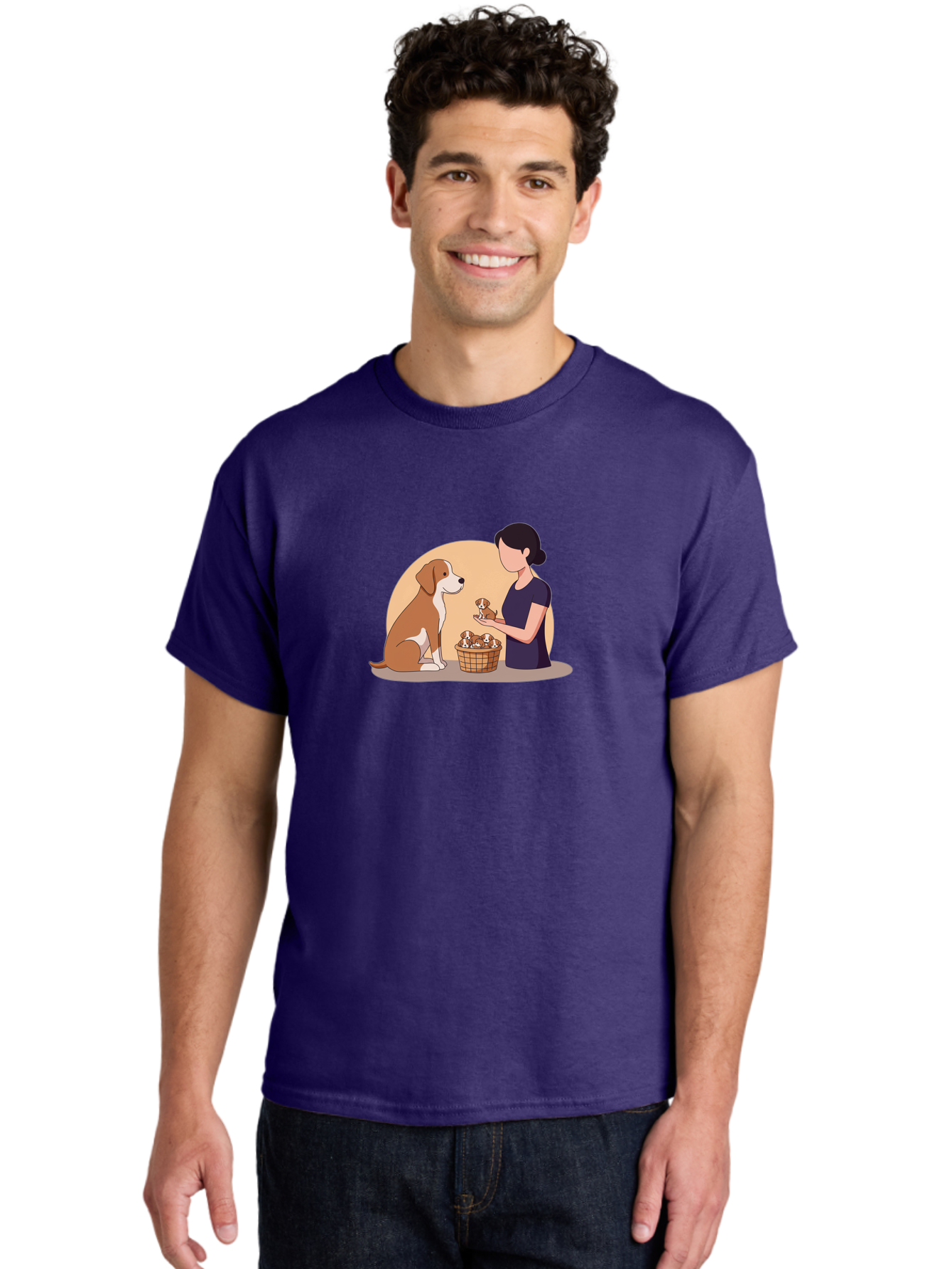 Woman-With-Dog-And-Puppies Men'S Graphic Tee, 100% Cotton, Comfortable Casual Summer Wear, Machine Washable, Vintage Camera, Old Camera, Antique Camera, Black Camera, Classic Photography, Photography Equipment, Nostalgic Device, Film Camera, Bai563 28