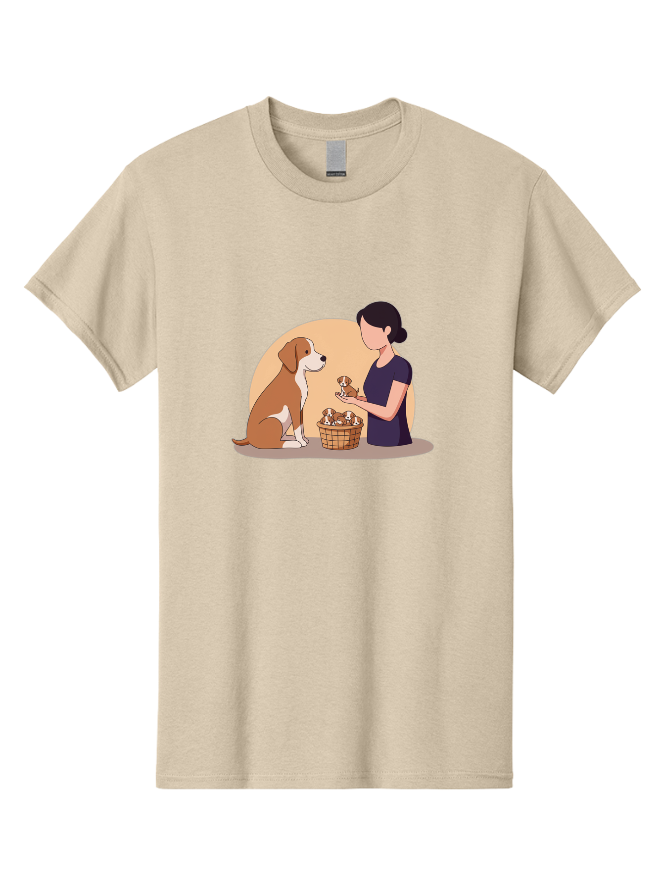 Woman-With-Dog-And-Puppies Men'S Graphic Tee, 100% Cotton, Comfortable Casual Summer Wear, Machine Washable, Vintage Camera, Old Camera, Antique Camera, Black Camera, Classic Photography, Photography Equipment, Nostalgic Device, Film Camera, Bai563 4