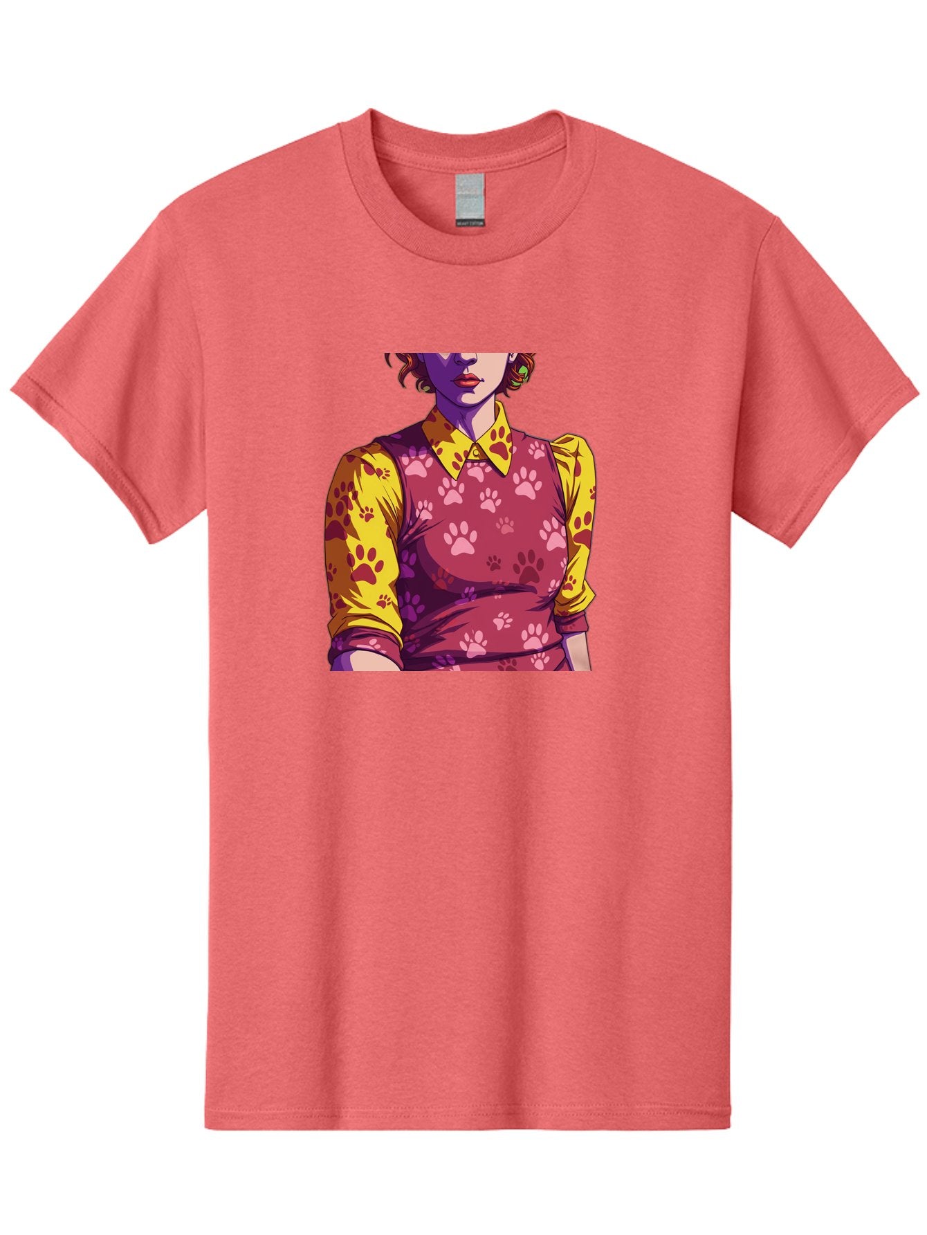 Woman-With-Paw-Print-Dress Men'S Graphic Tee, 100% Cotton, Comfortable Casual Summer Wear, Machine Washable, Vintage Camera, Old Camera, Antique Camera, Black Camera, Classic Photography, Photography Equipment, Nostalgic Device, Film Camera, Bai564 6