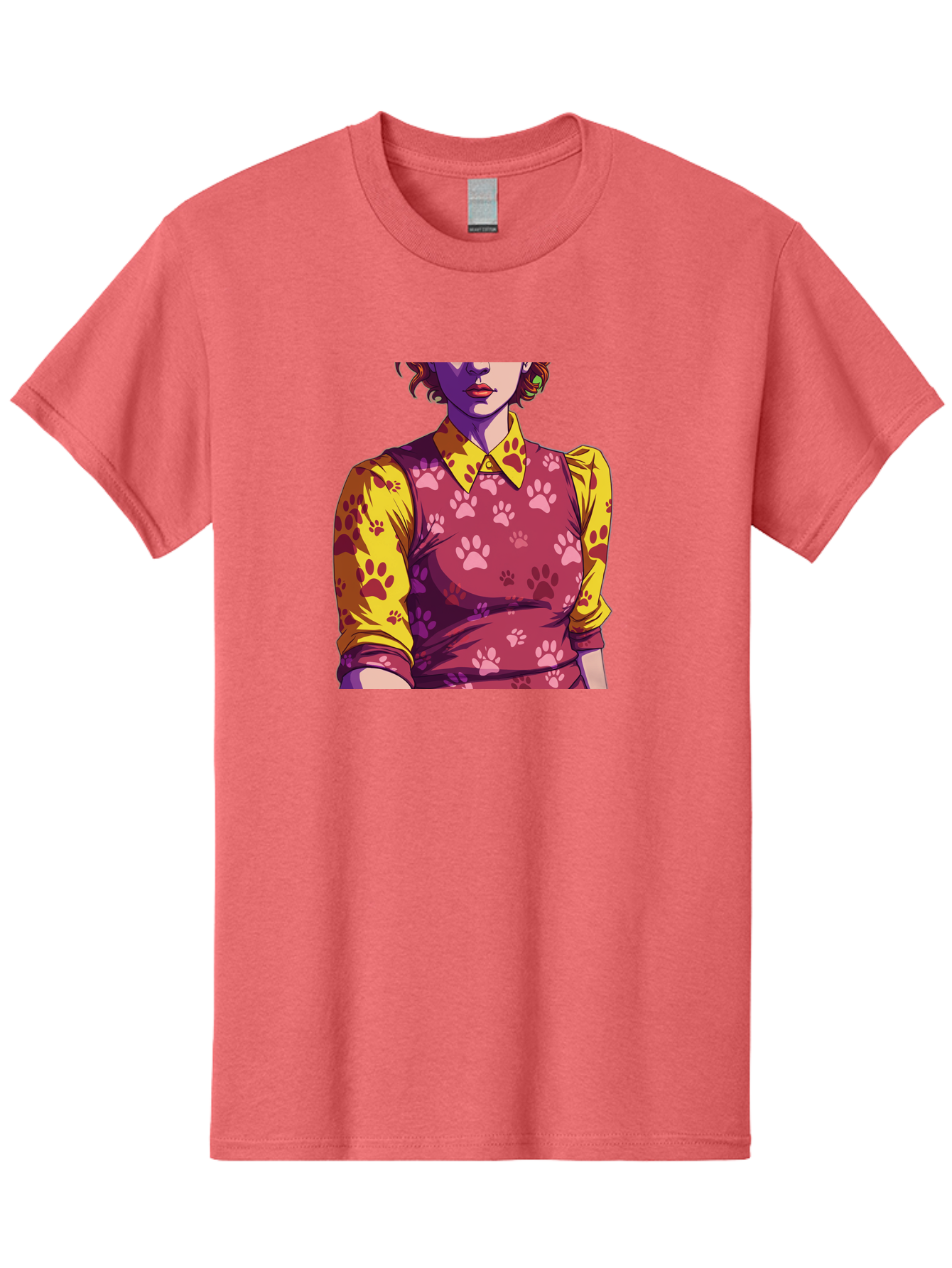 Woman-With-Paw-Print-Dress Men'S Graphic Tee, 100% Cotton, Comfortable Casual Summer Wear, Machine Washable, Vintage Camera, Old Camera, Antique Camera, Black Camera, Classic Photography, Photography Equipment, Nostalgic Device, Film Camera, Bai564 7