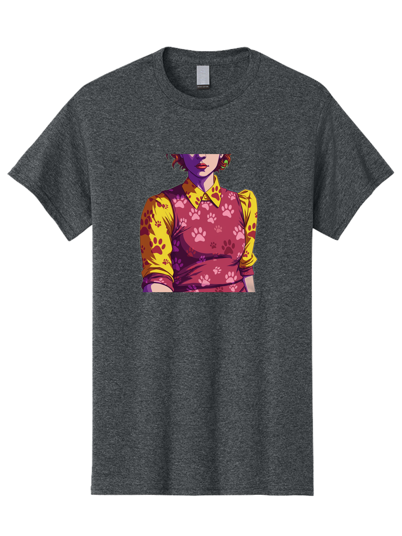 Woman-With-Paw-Print-Dress Men'S Graphic Tee, 100% Cotton, Comfortable Casual Summer Wear, Machine Washable, Vintage Camera, Old Camera, Antique Camera, Black Camera, Classic Photography, Photography Equipment, Nostalgic Device, Film Camera, Bai564 6