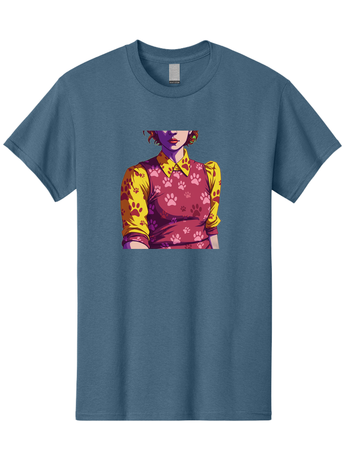 Woman-With-Paw-Print-Dress Men'S Graphic Tee, 100% Cotton, Comfortable Casual Summer Wear, Machine Washable, Vintage Camera, Old Camera, Antique Camera, Black Camera, Classic Photography, Photography Equipment, Nostalgic Device, Film Camera, Bai564 5